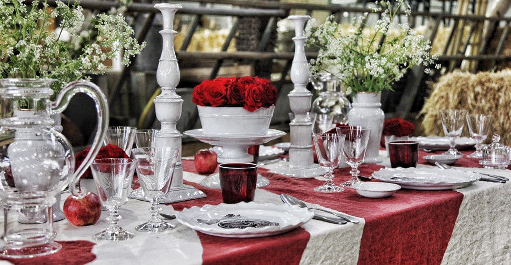 Crésus Large Vase with Gold Rim by Astier de Villatte, 22cm