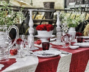 Pair of Positano Candlesticks By Astier de Villatte, 43.5cm