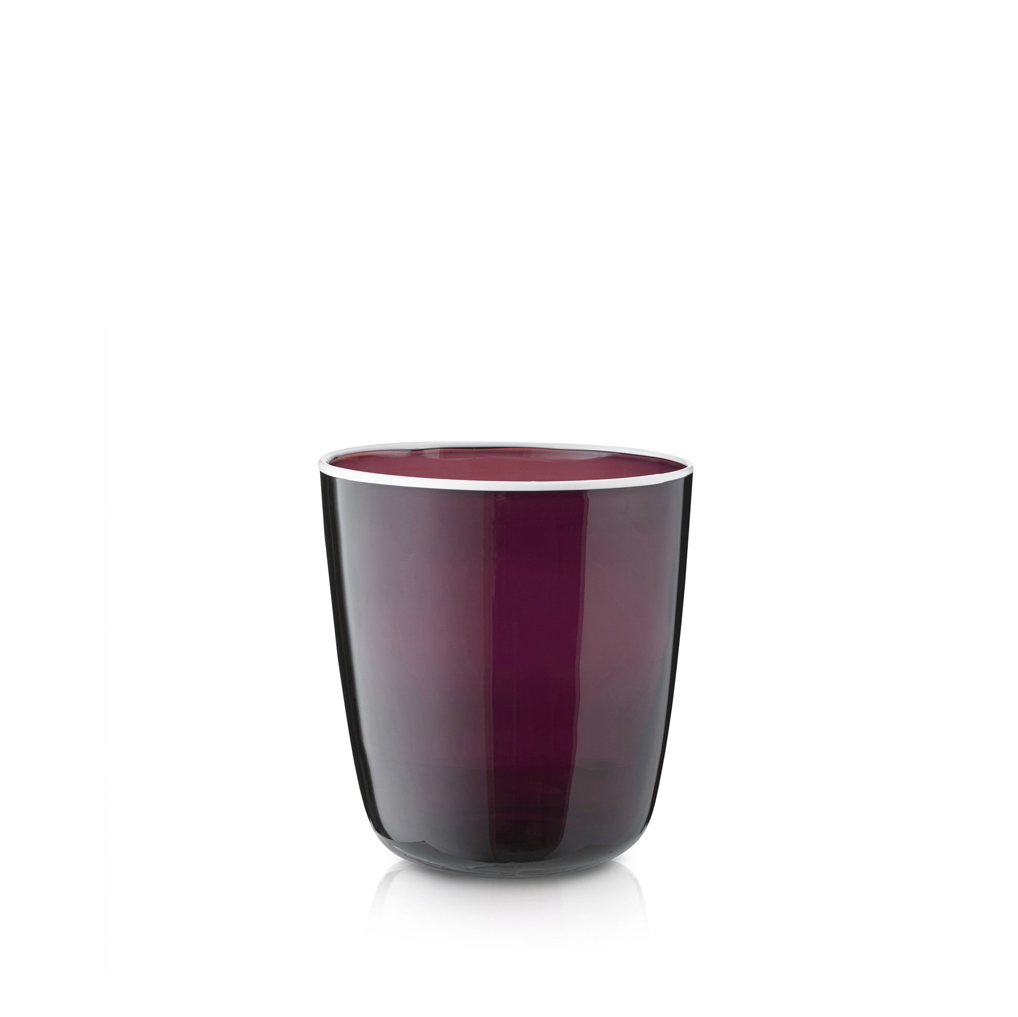 Handblown Bumba Glass Tumbler in Grape, 30cl