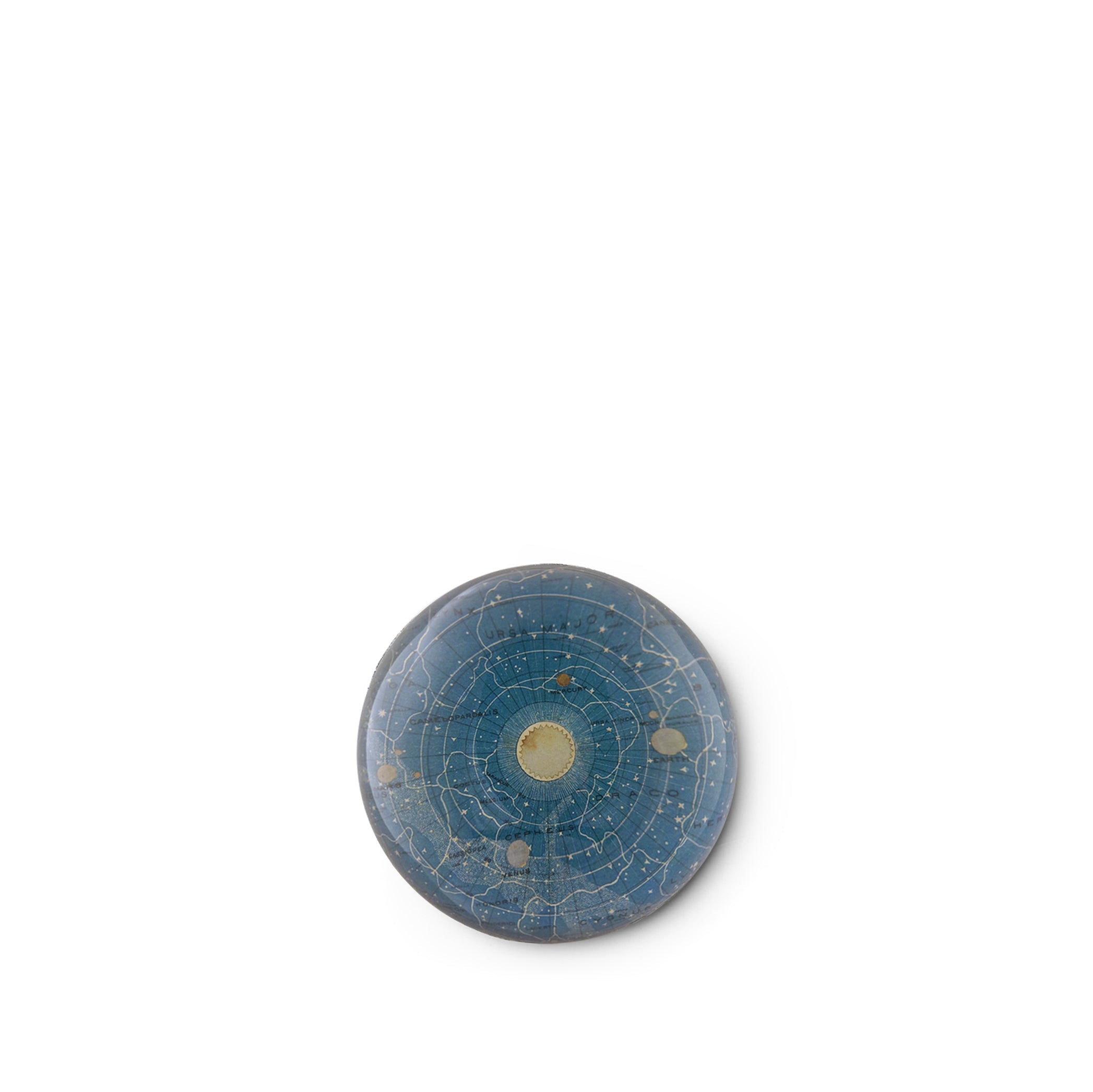 John Derian 'Blue Universe' Paperweight, 9cm