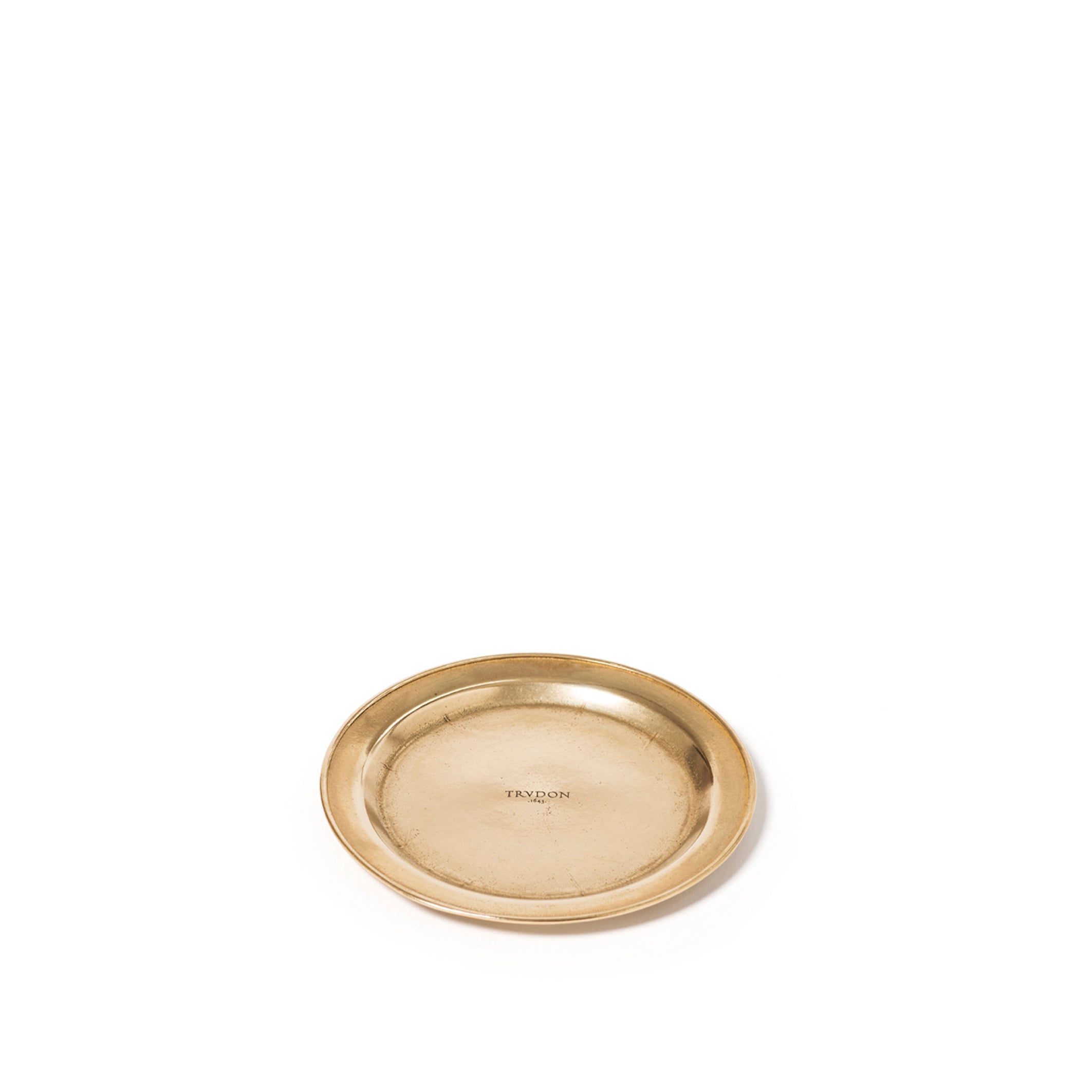 Classic Base for Pillar Candles in Gold Brass, 11cm by Trudon