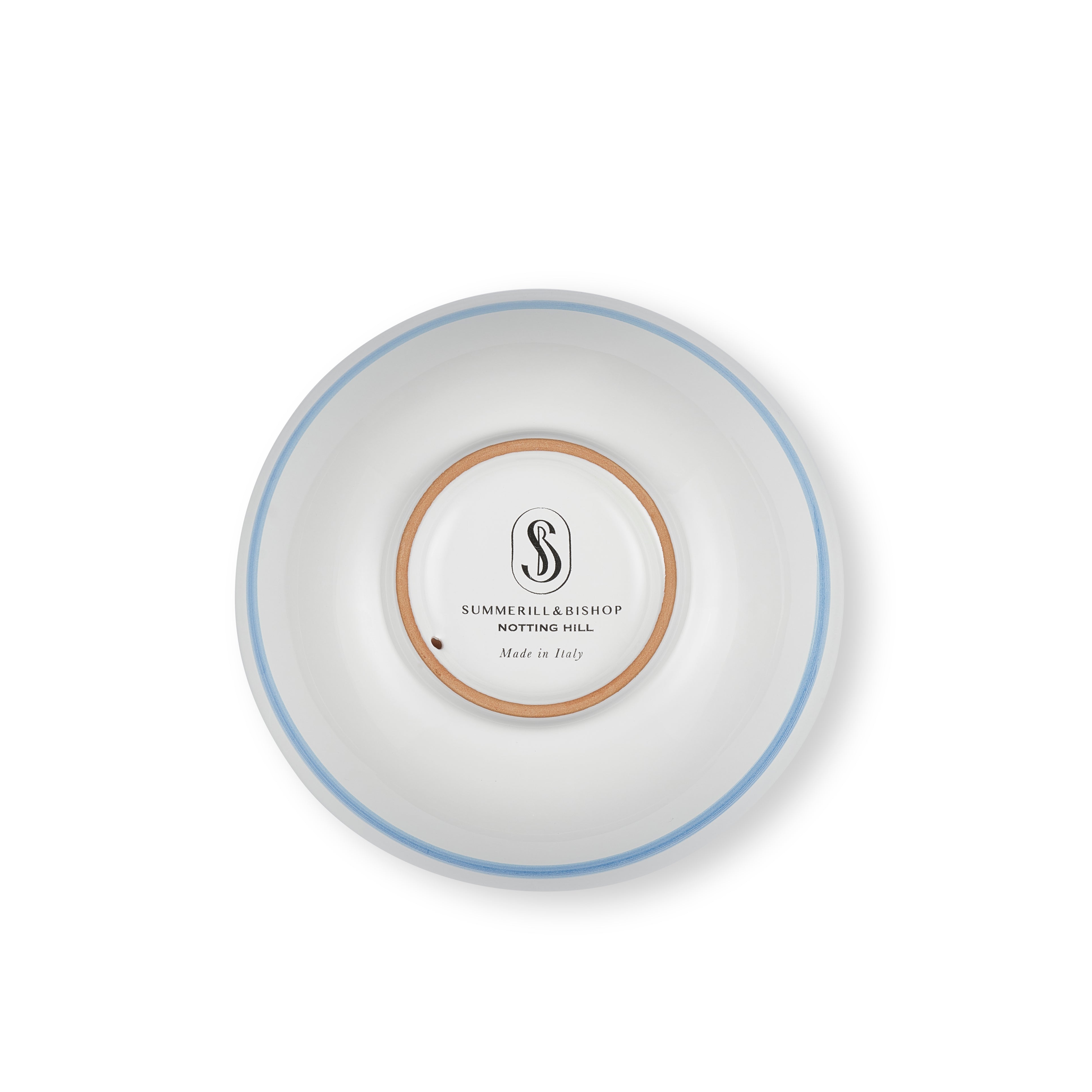 S&B 'Brushed' Ceramic Soup Bowl in Light Blue, 16cm