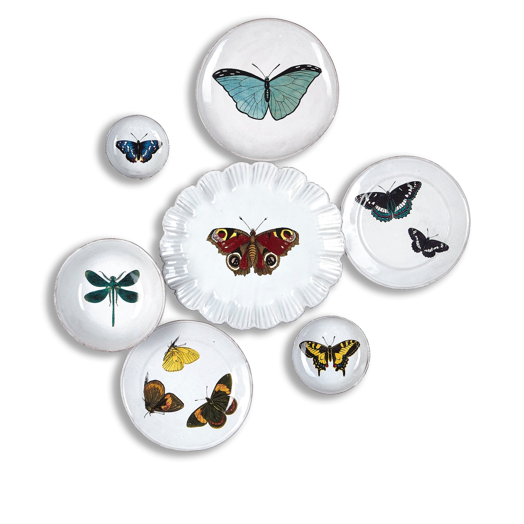 Yellow Butterfly Small Dish by Astier de Villatte, 11cm