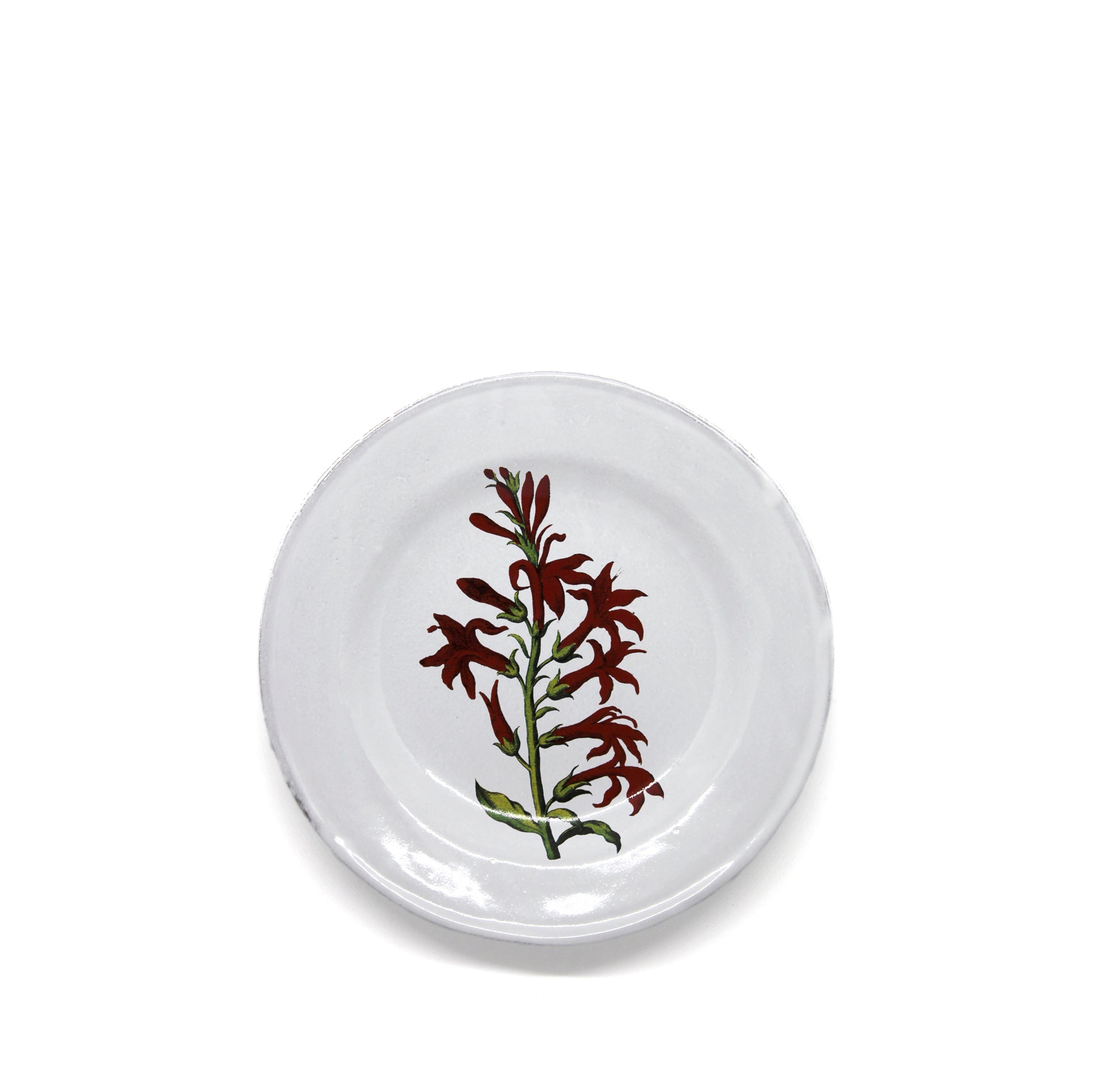 Cardinal Flower Plate by Astier de Villatte, 22cm