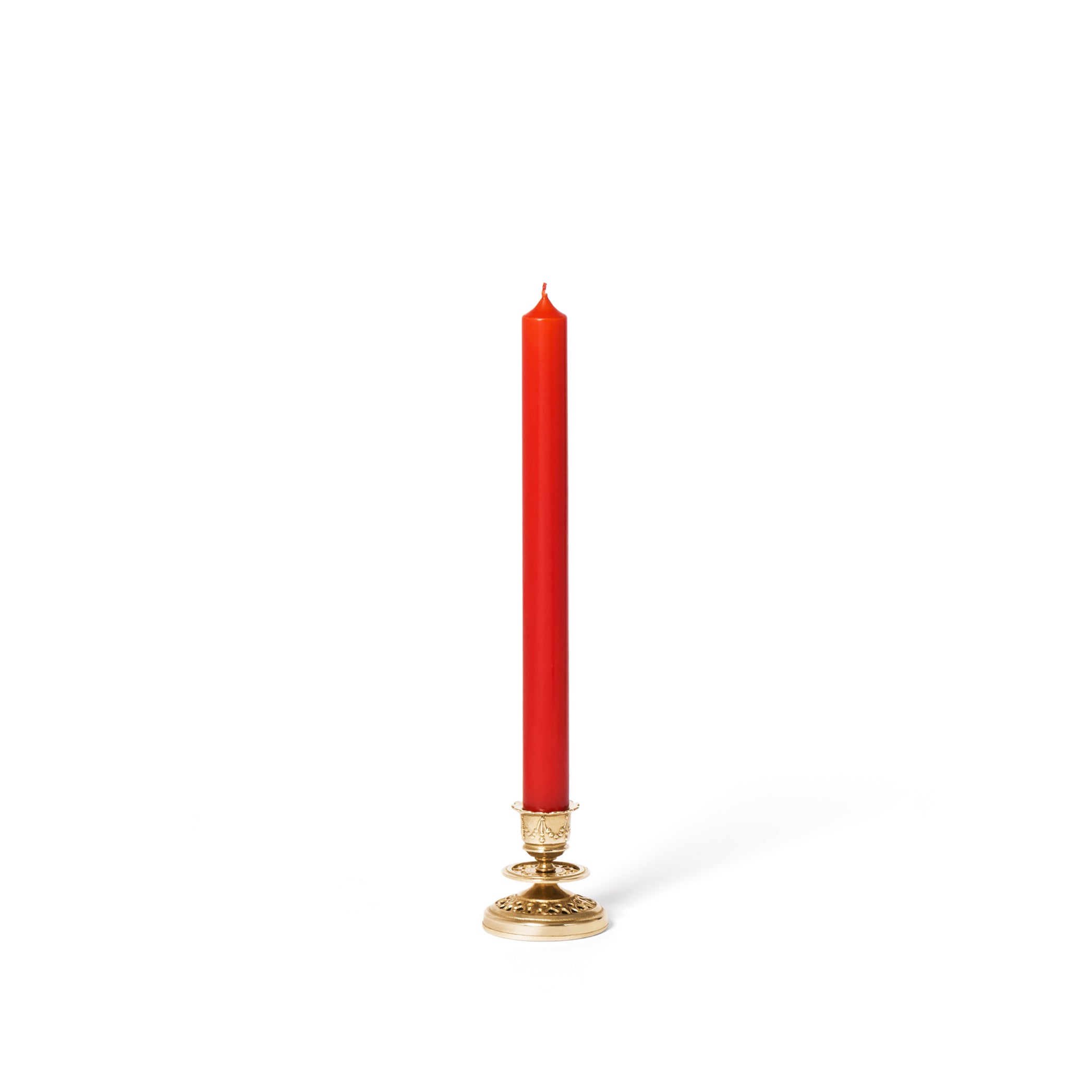 Gold Plated Chiselled Candle Holder by Trudon