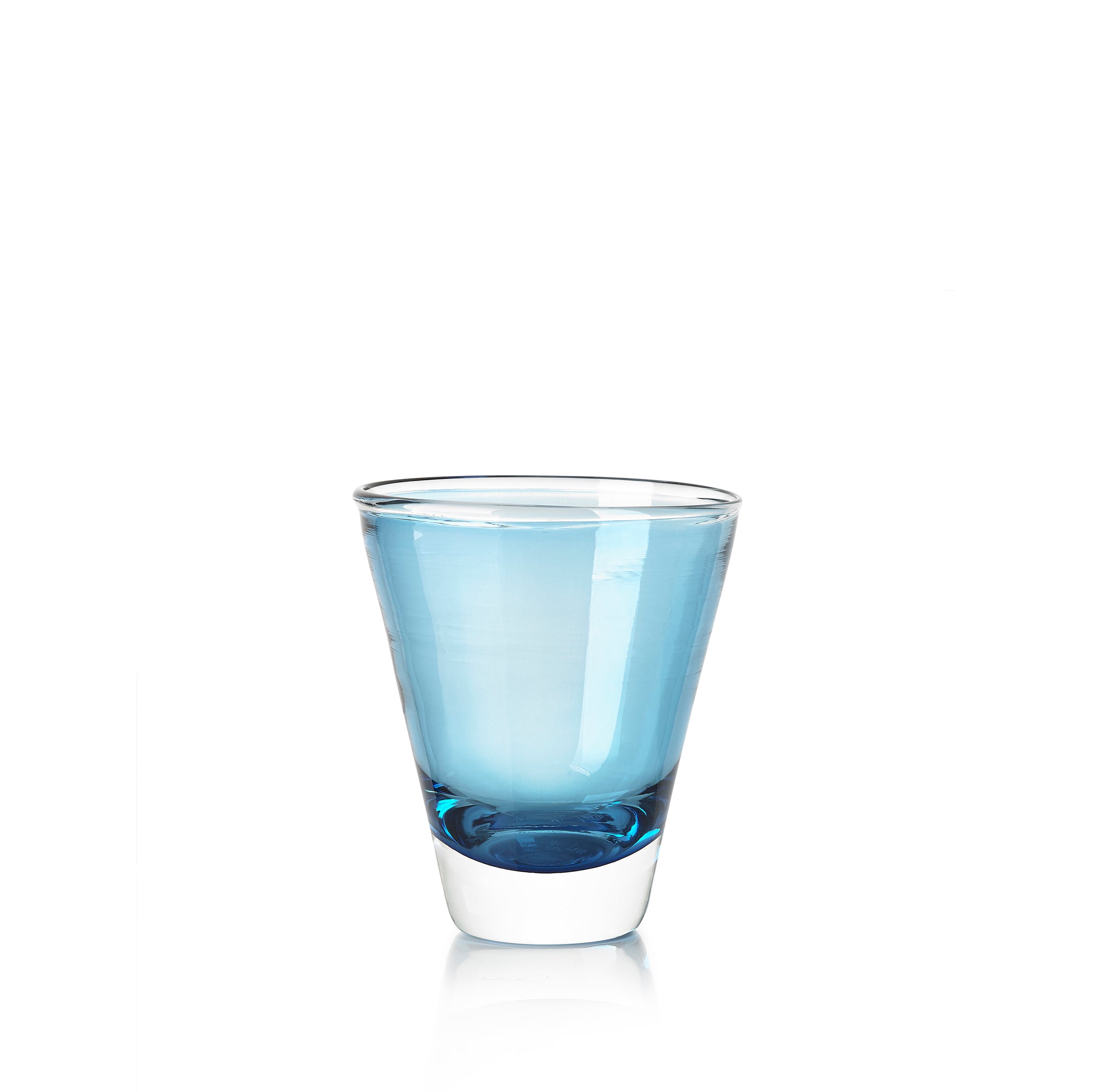 Handblown Glass 'Clair' Tumbler in Turquoise, 20cl