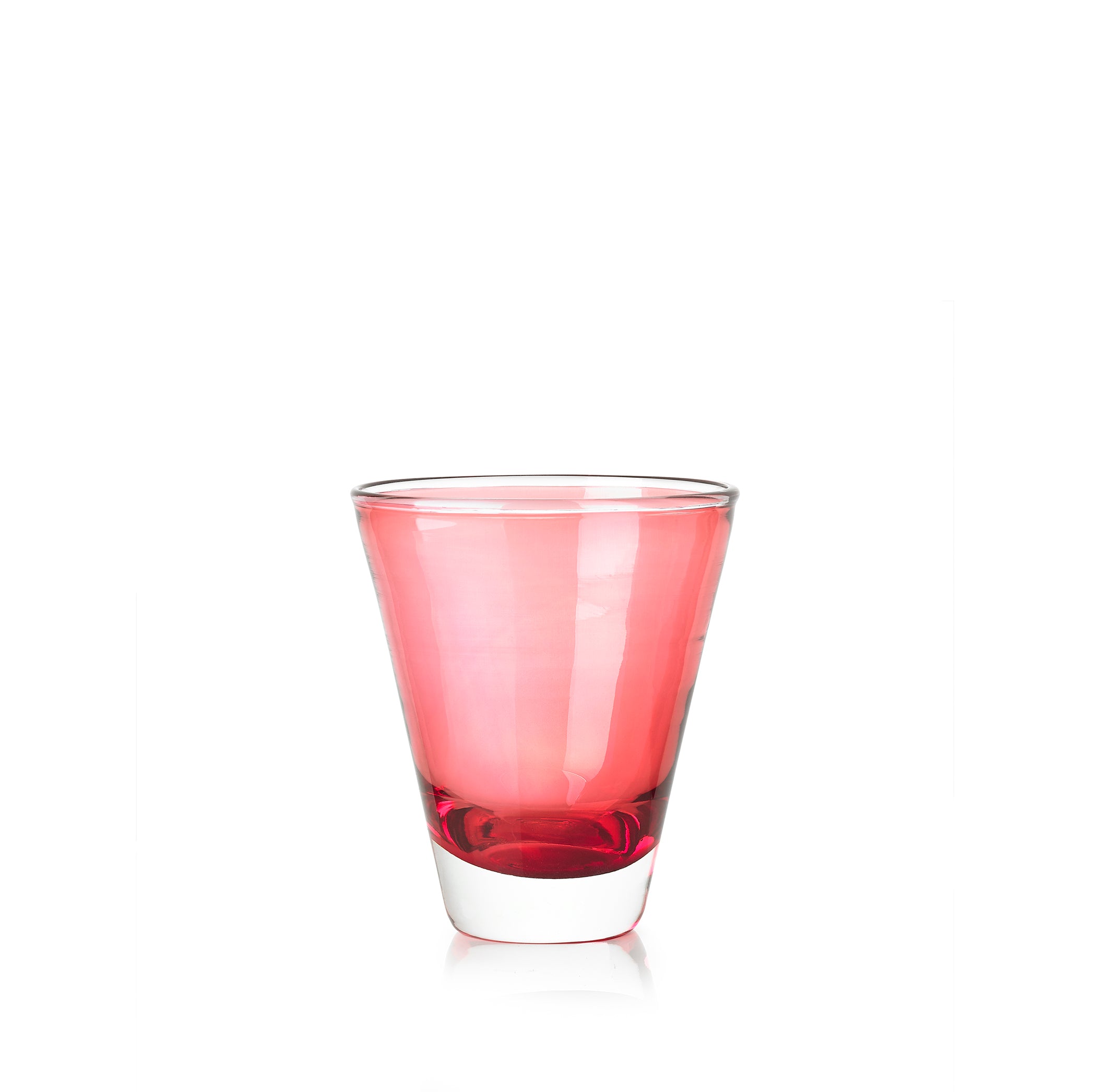 Handblown Glass 'Clair' Tumbler in Rust Red, 20cl