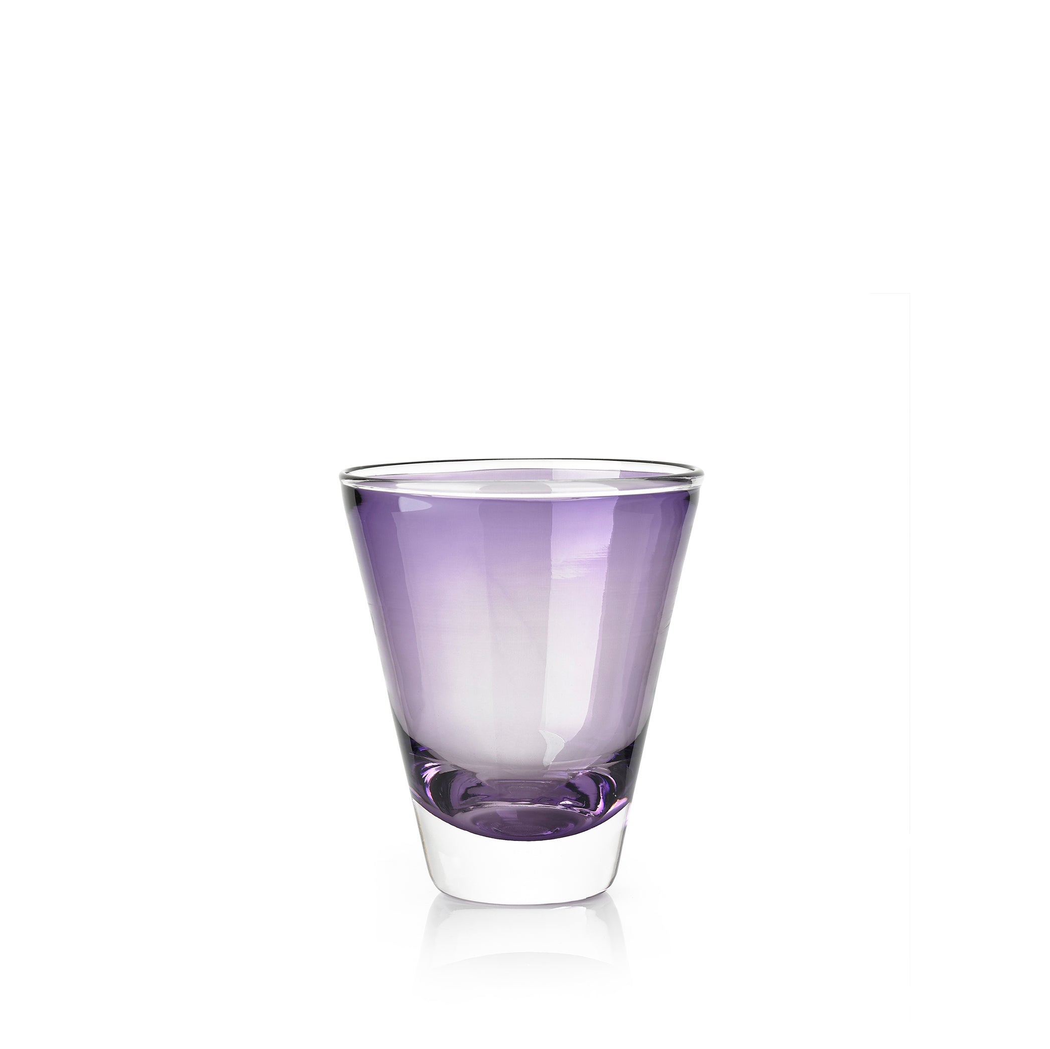 Handblown Glass 'Clair' Tumbler in Grape Purple, 20cl