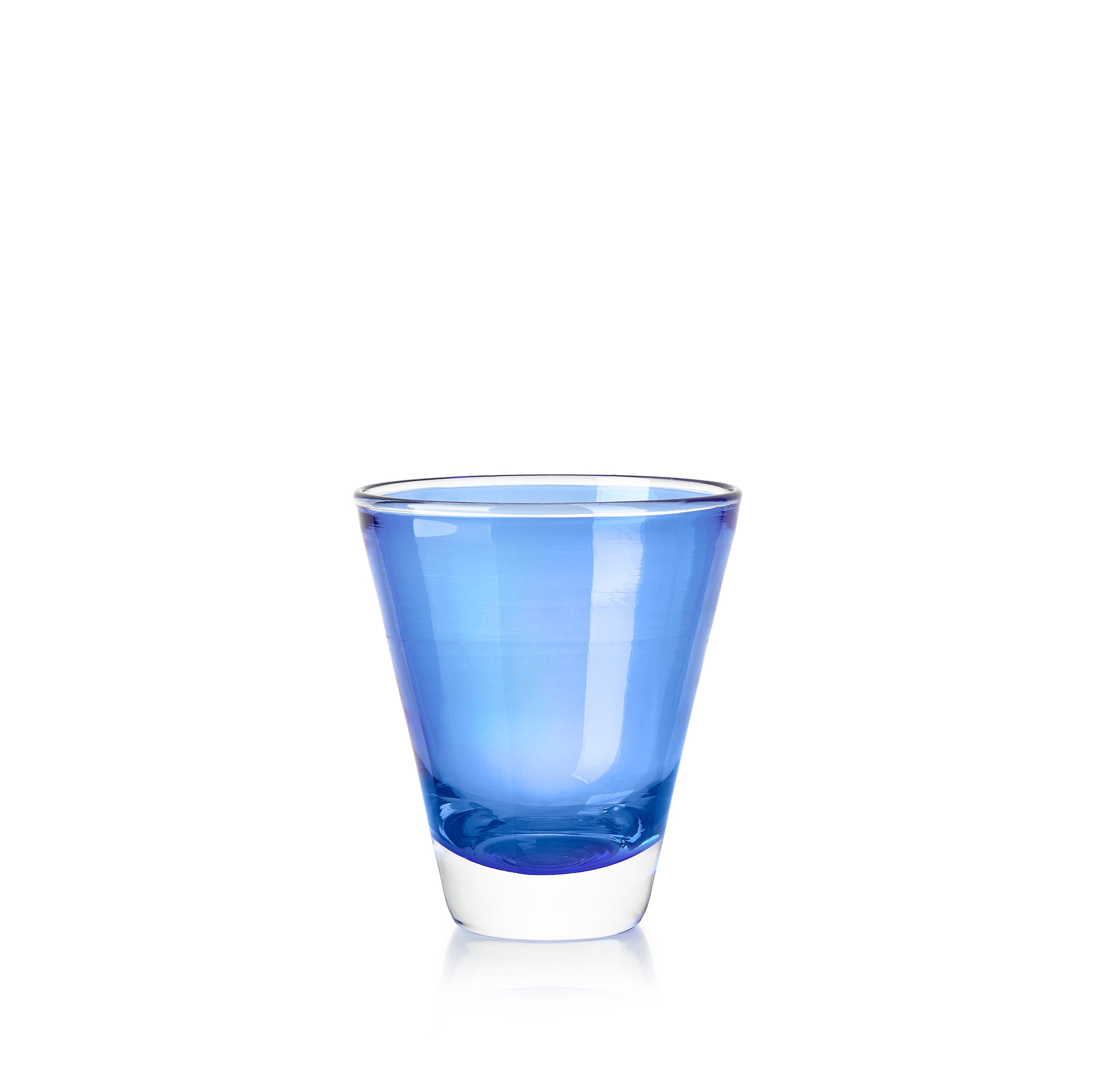Handblown Glass 'Clair' Tumbler in Midnight Blue, 20cl