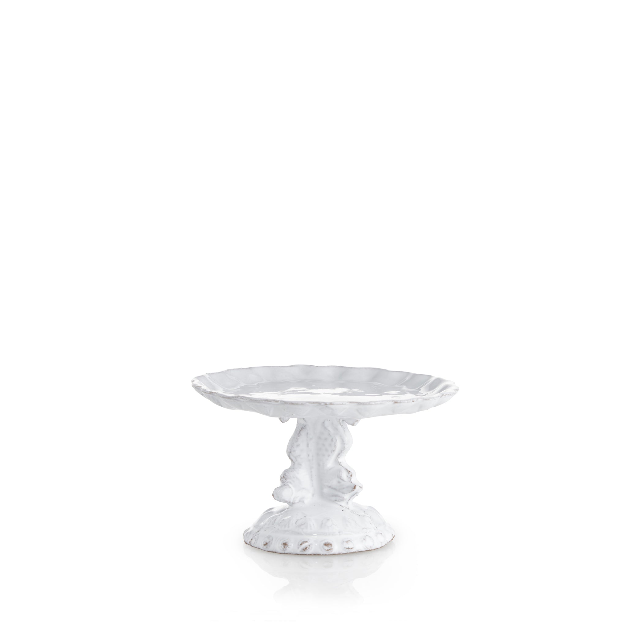 Small Dauphins Dish on Stand by Astier de Villatte, 11cm