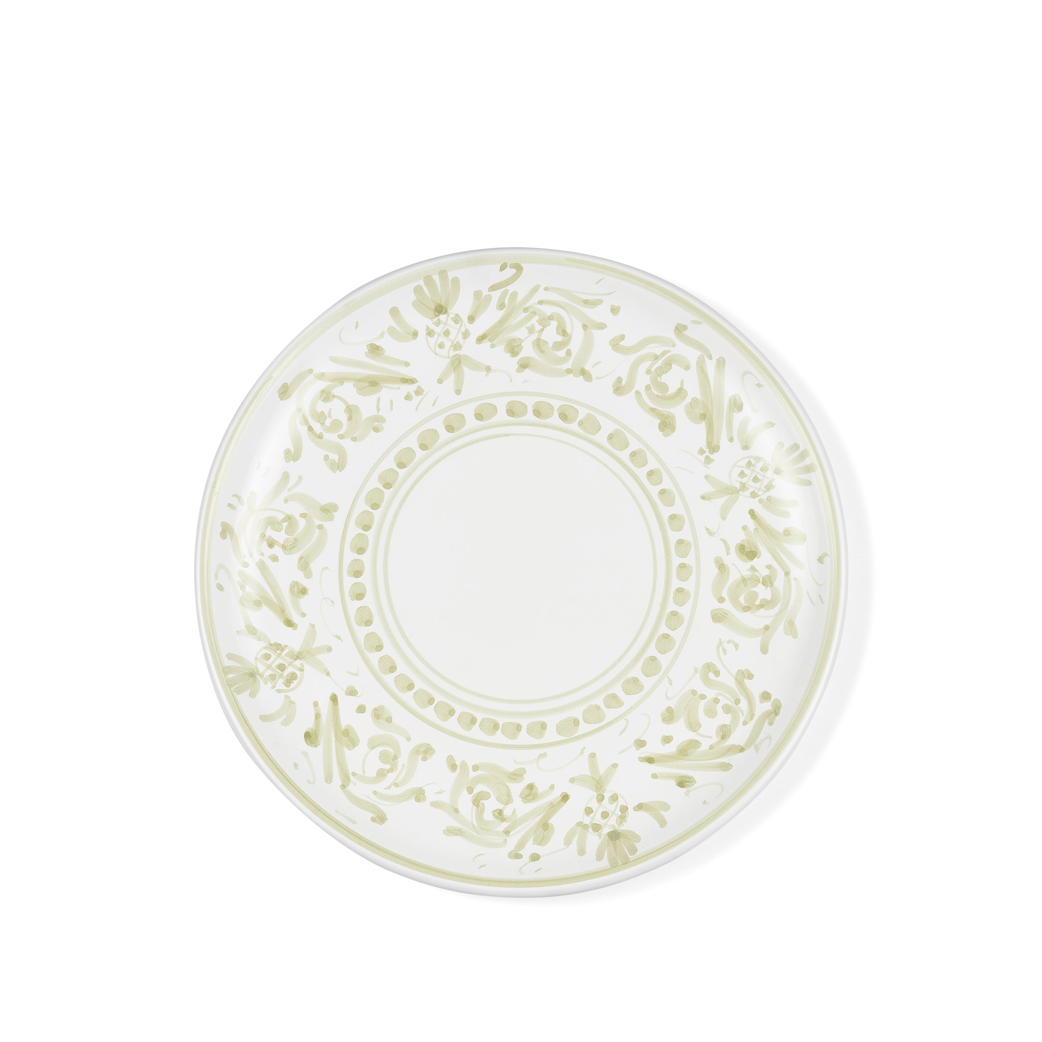 S&B Decorated Dinner Plate in White With Season Green Pattern, 26cm