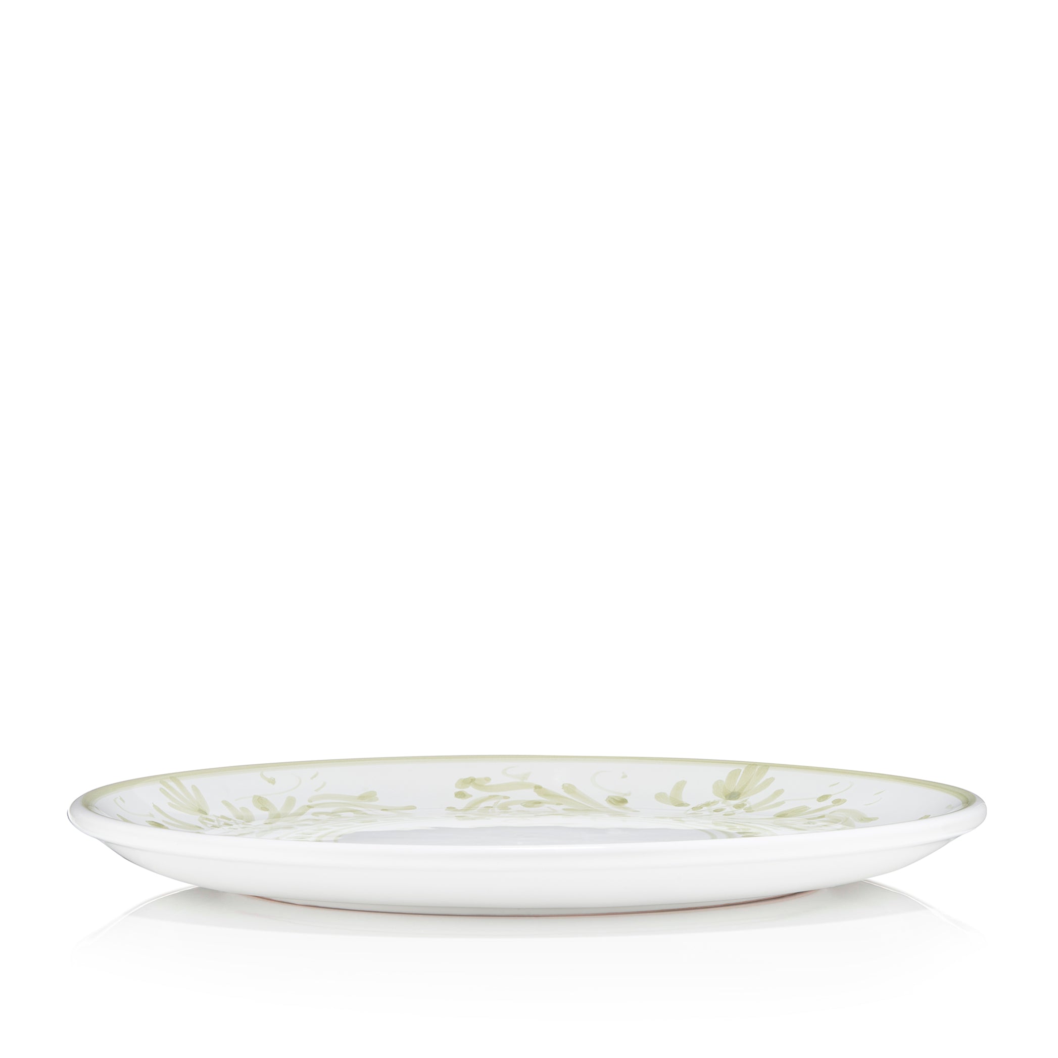 S&B Decorated Dinner Plate in White With Season Green Pattern, 26cm