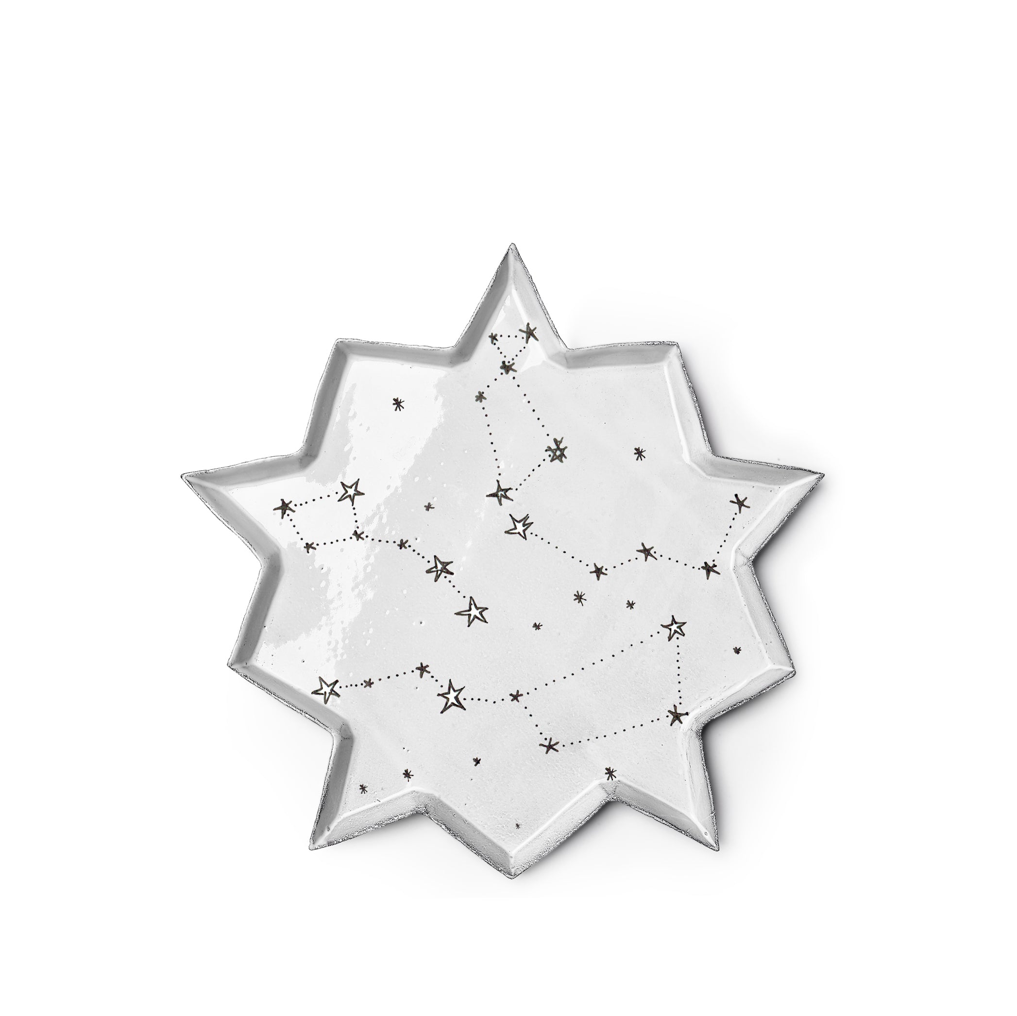 Etoile Dinner Plate by Astier de Villatte, 35.5.cm