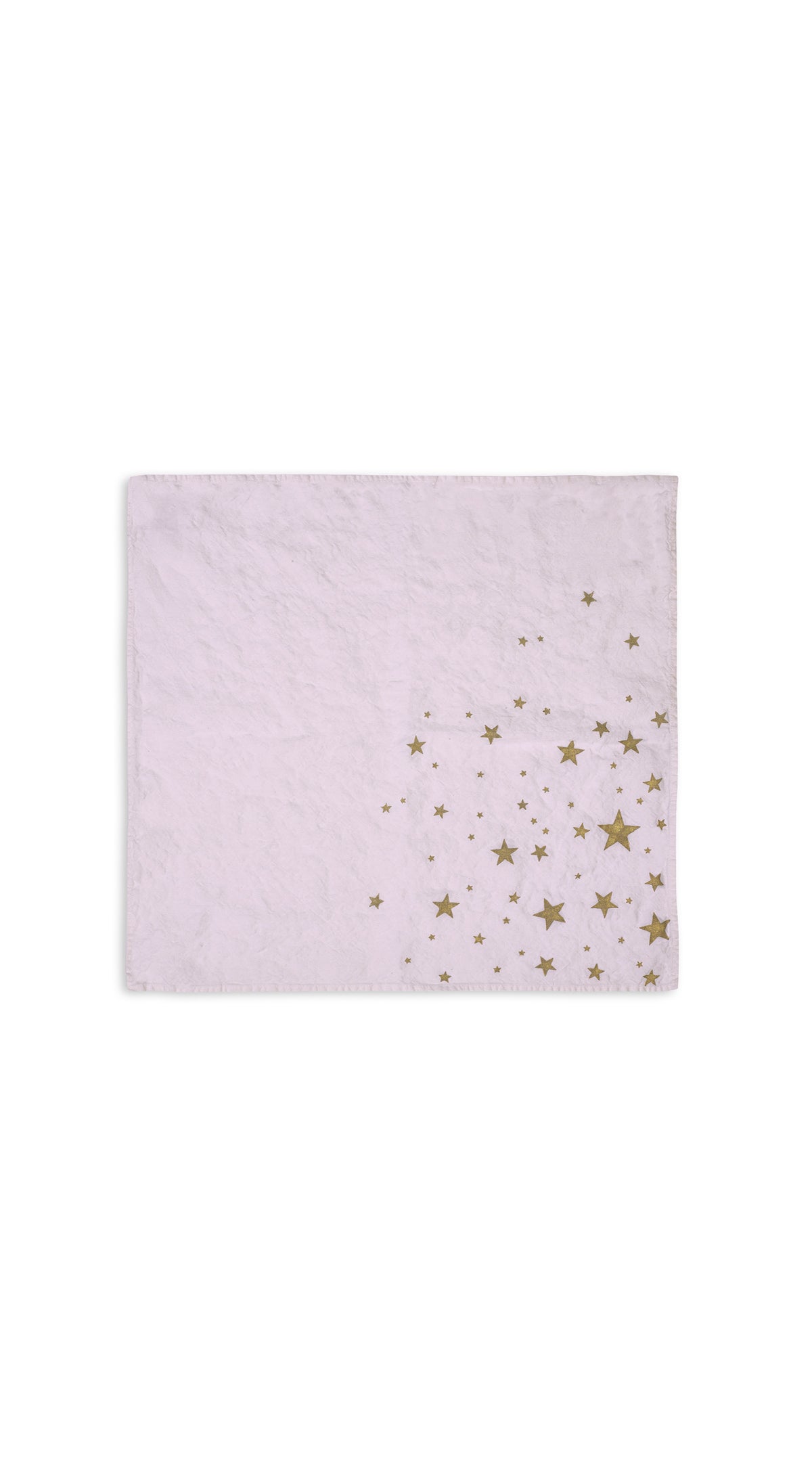 Falling Stars Linen Napkin in Light Pink, 50x50cm