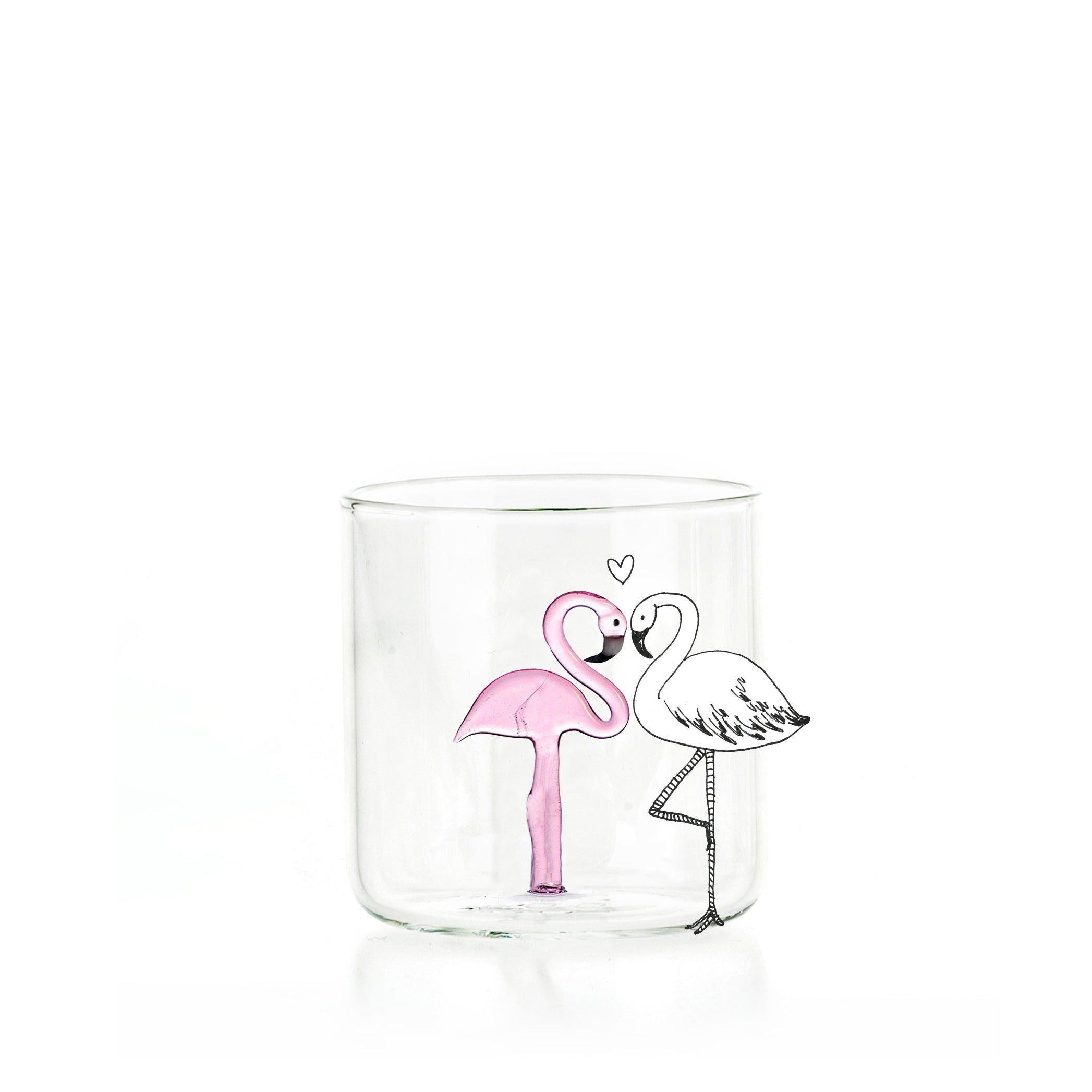 Handblown Murano Flamingo Glass