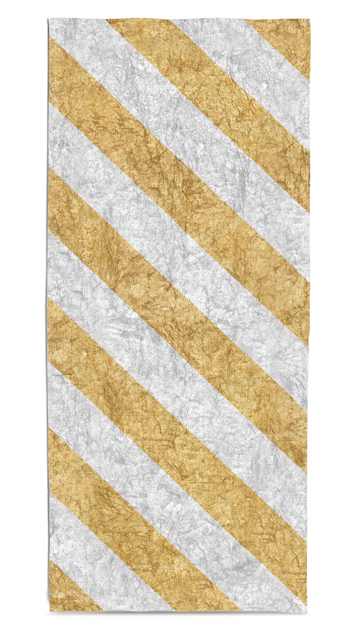 Stripe Linen Tablecloth in Gold & Silver