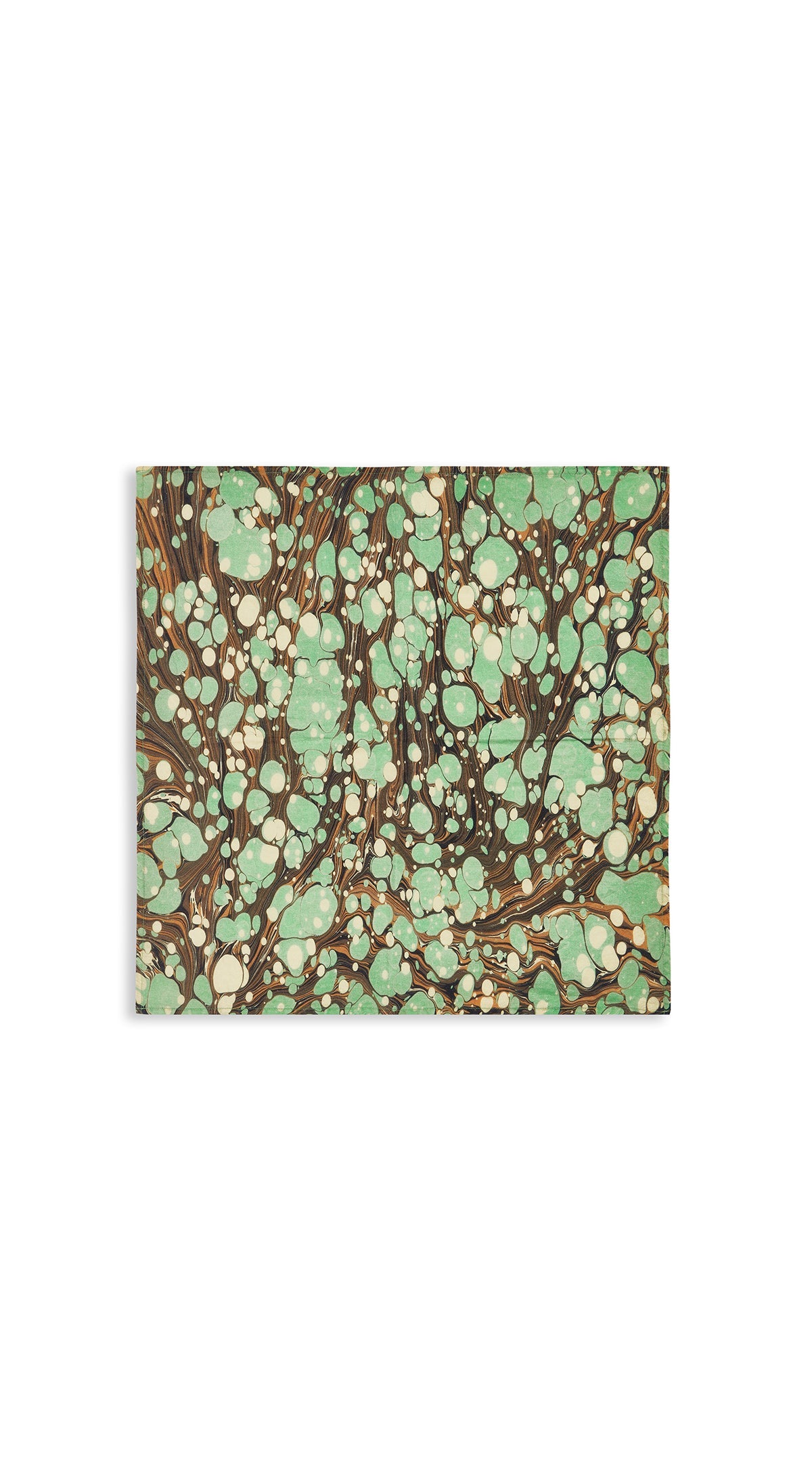 Summerill & Bishop x MatchesFashion Napkin in Green and White, 50x50cm