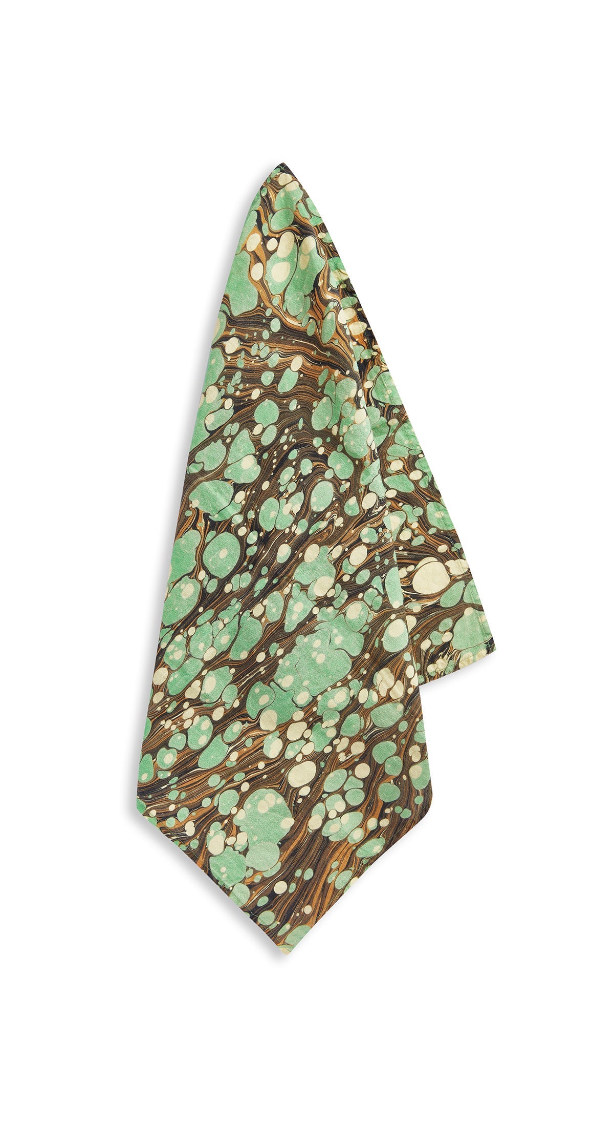 Summerill & Bishop x MatchesFashion Napkin in Green and White, 50x50cm