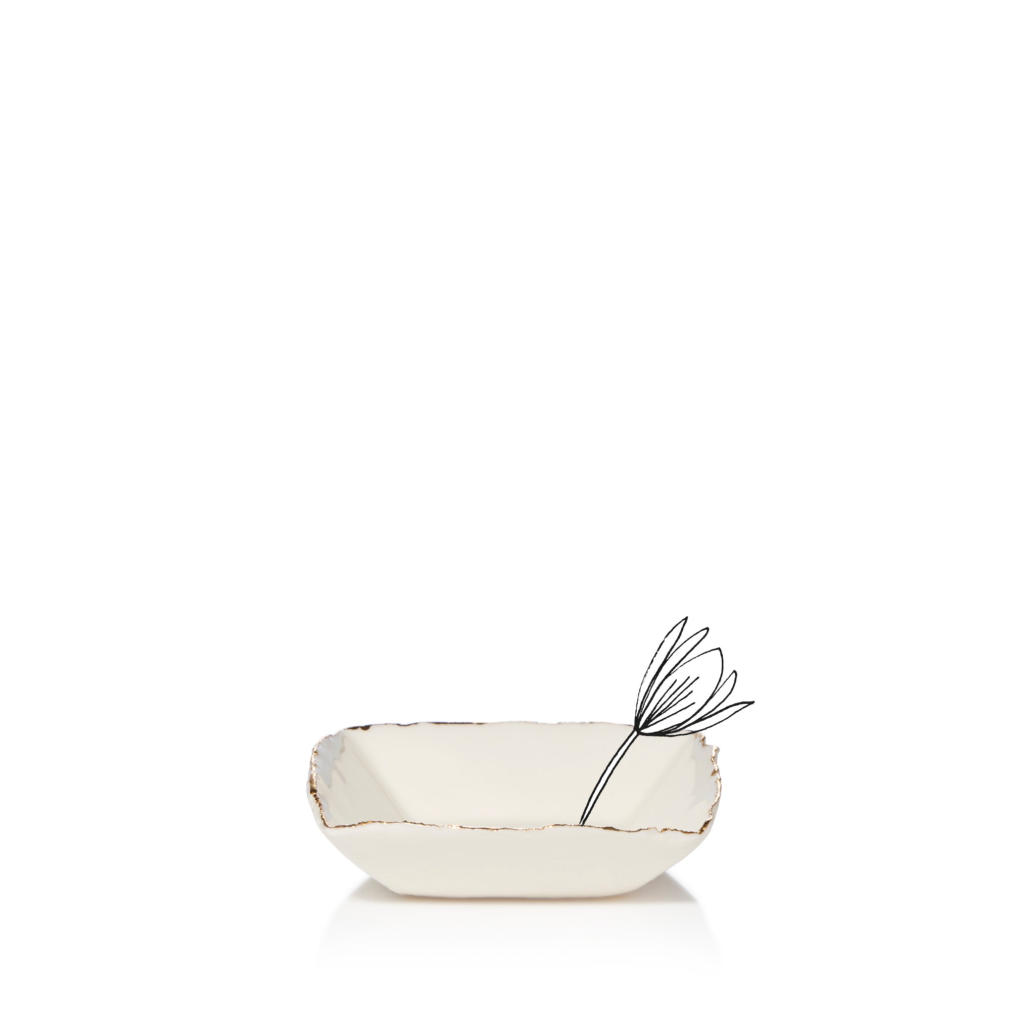 HB Jagged Square Dish, 8cm