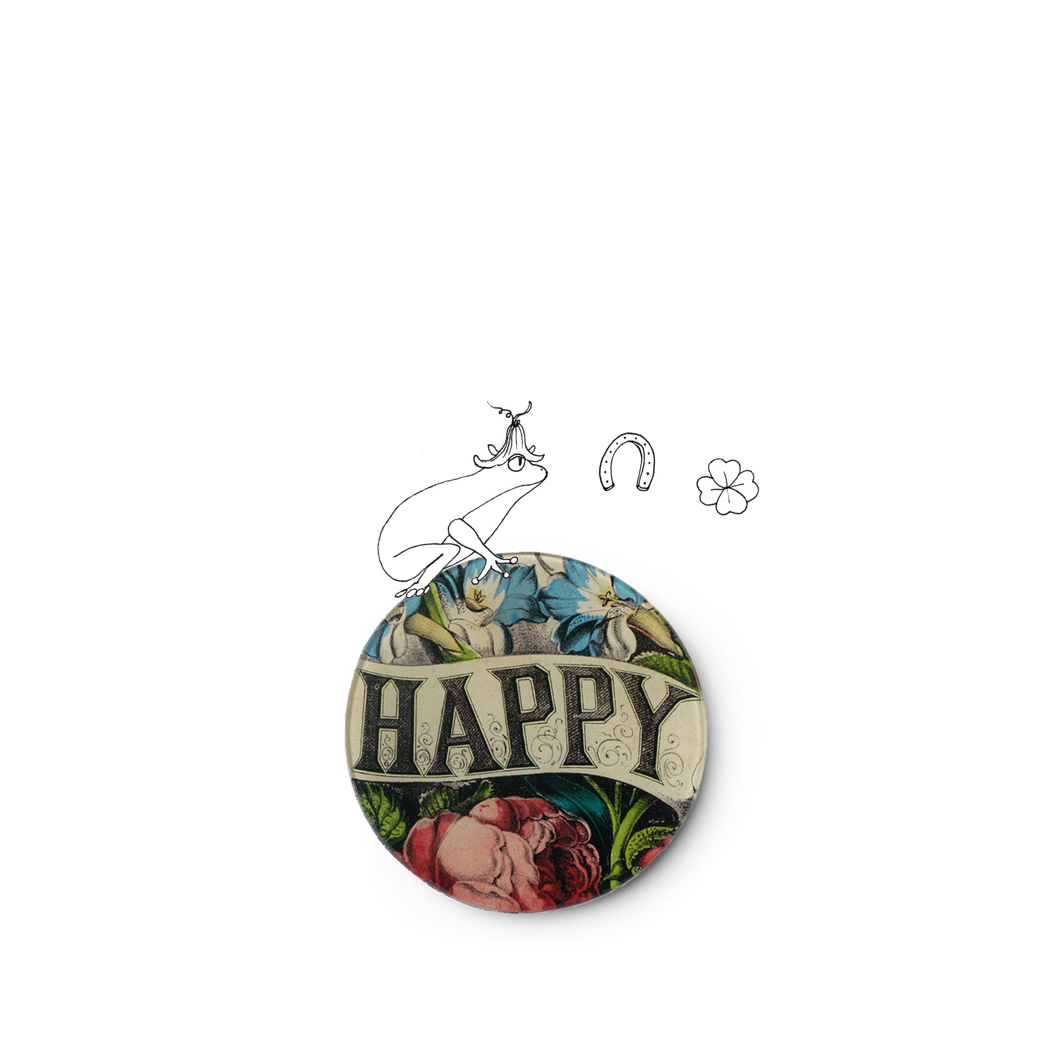 John Derian 'Happy' Round Plate, 13cm