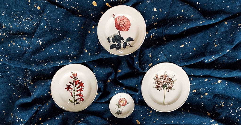 Panachée Rose Dish by Astier de Villatte, 11cm