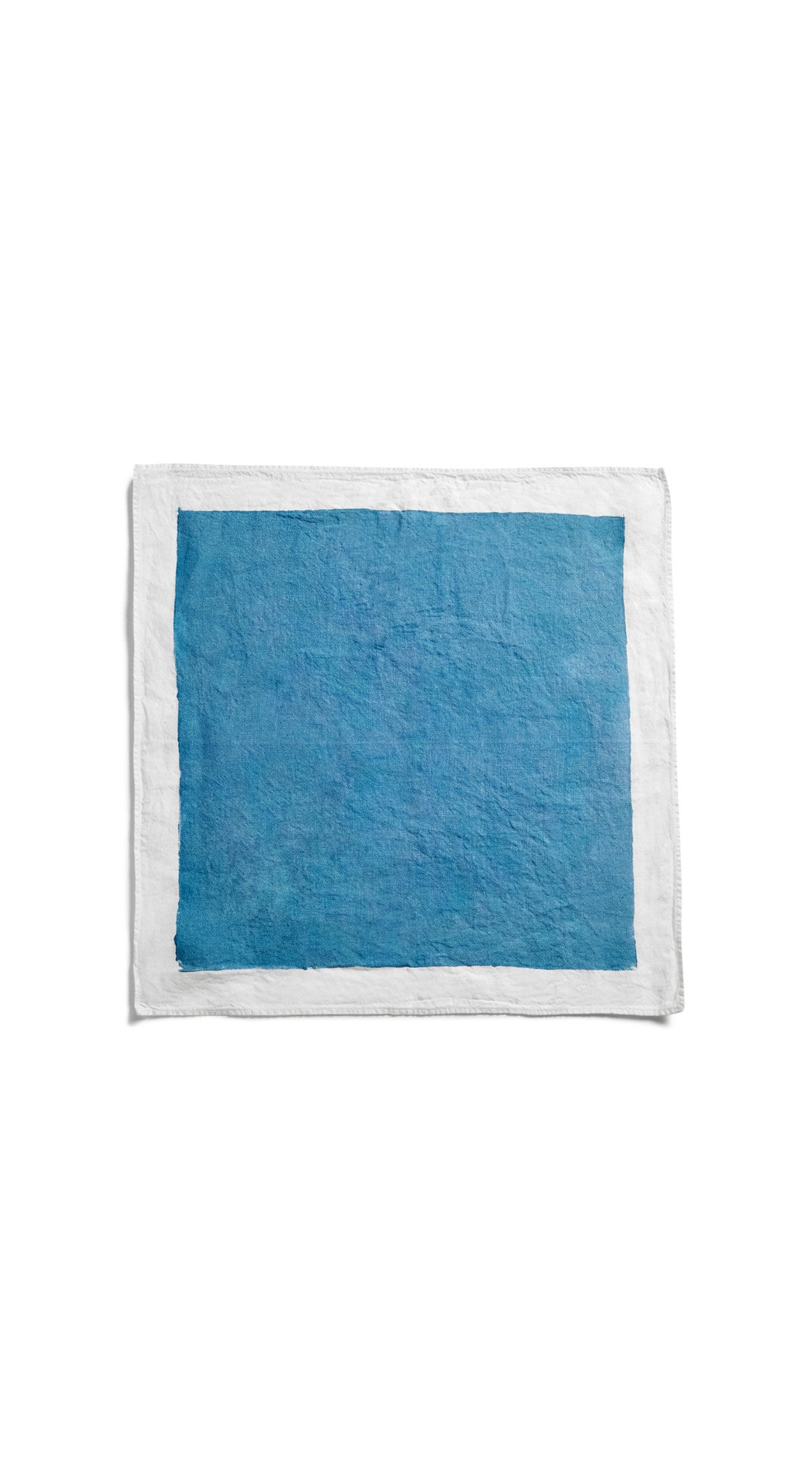 'Full Field' Linen Napkin in Sky Blue, 50x50cm
