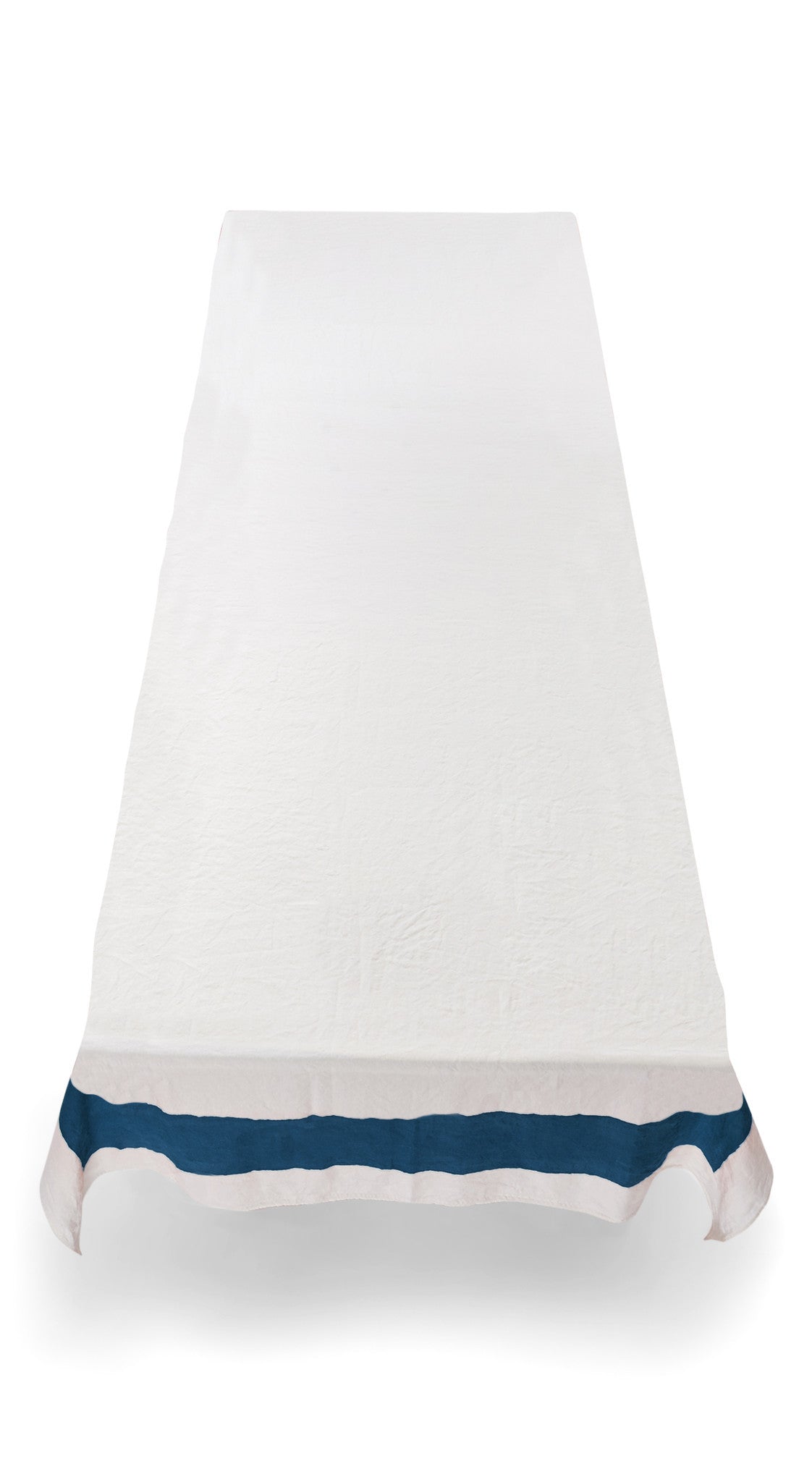 Cornice Linen Tablecloth in Midnight Blue