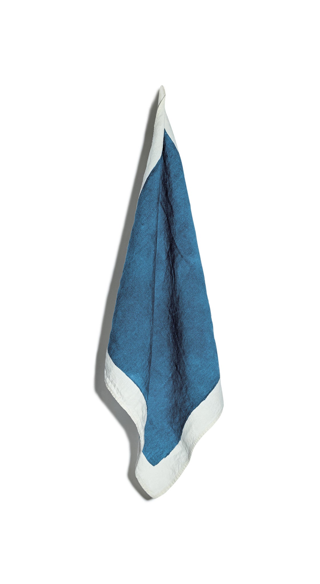 'Full Field' Linen Napkin in Midnight Blue, 50x50cm