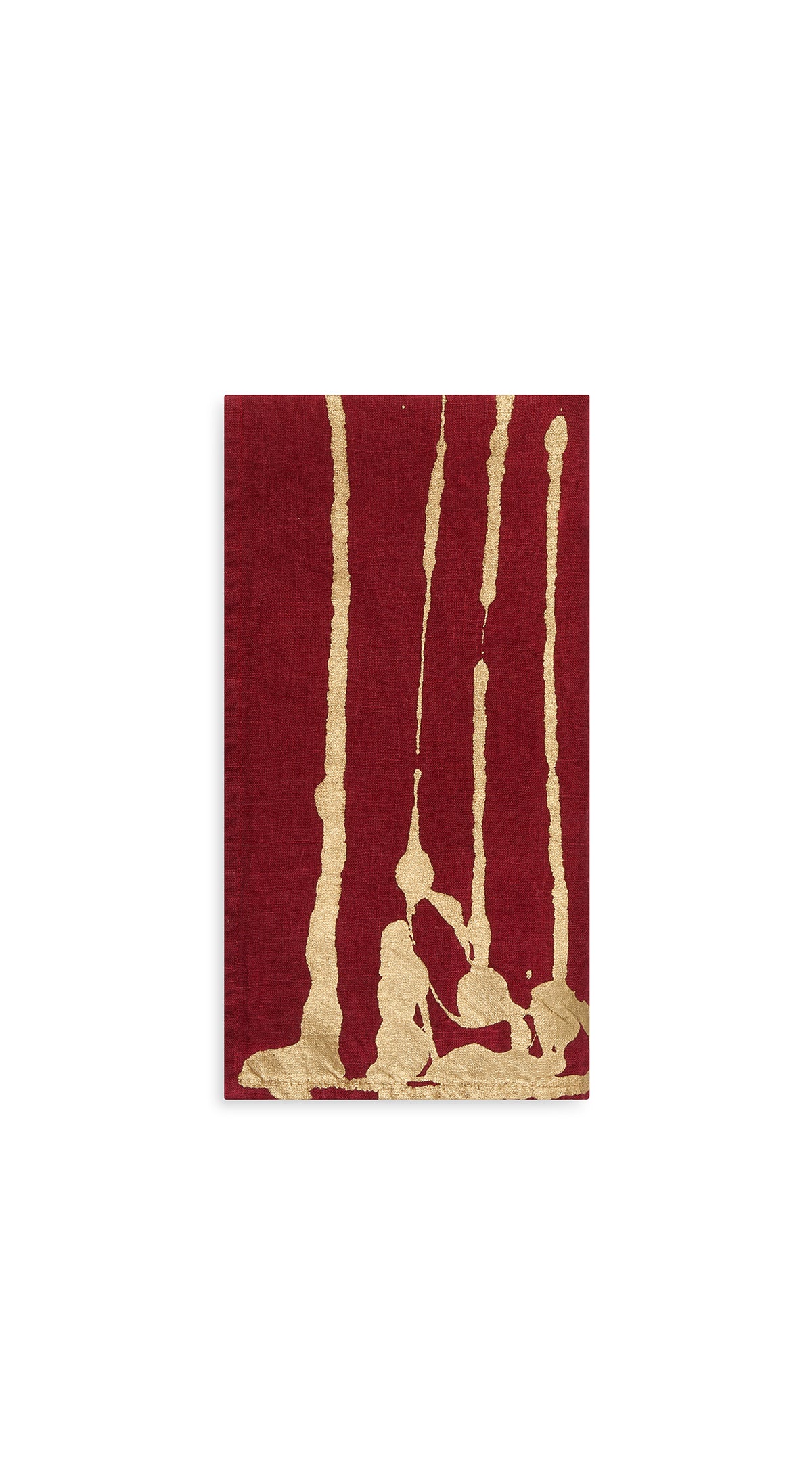 Ink Linen Napkin in Deep Red, 50x50cm