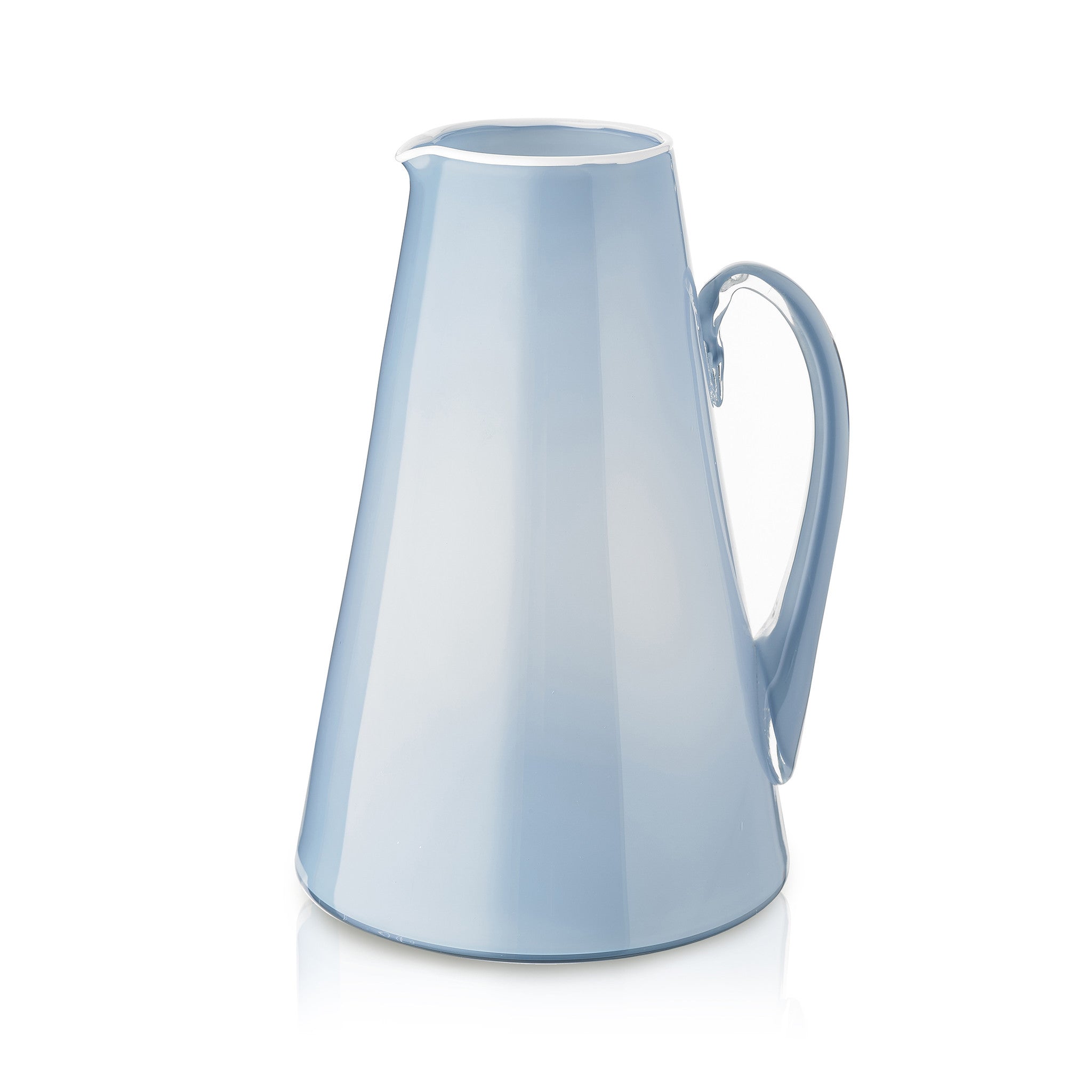 Handblown Glass Bumba Jug in Powder Blue, 3lt