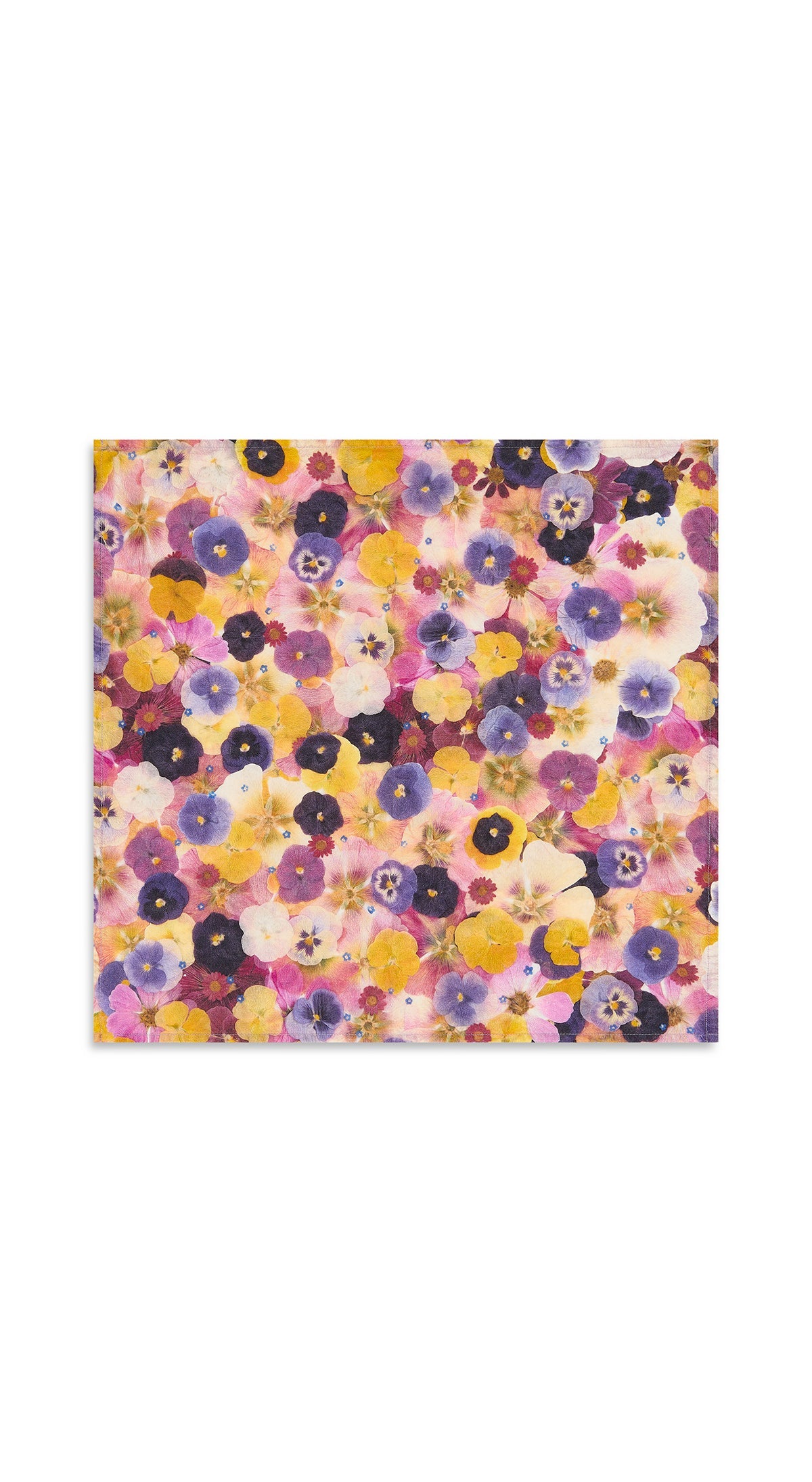 'Le Marché aux Fleurs' Linen Napkin in Multicolours, 50x50cm