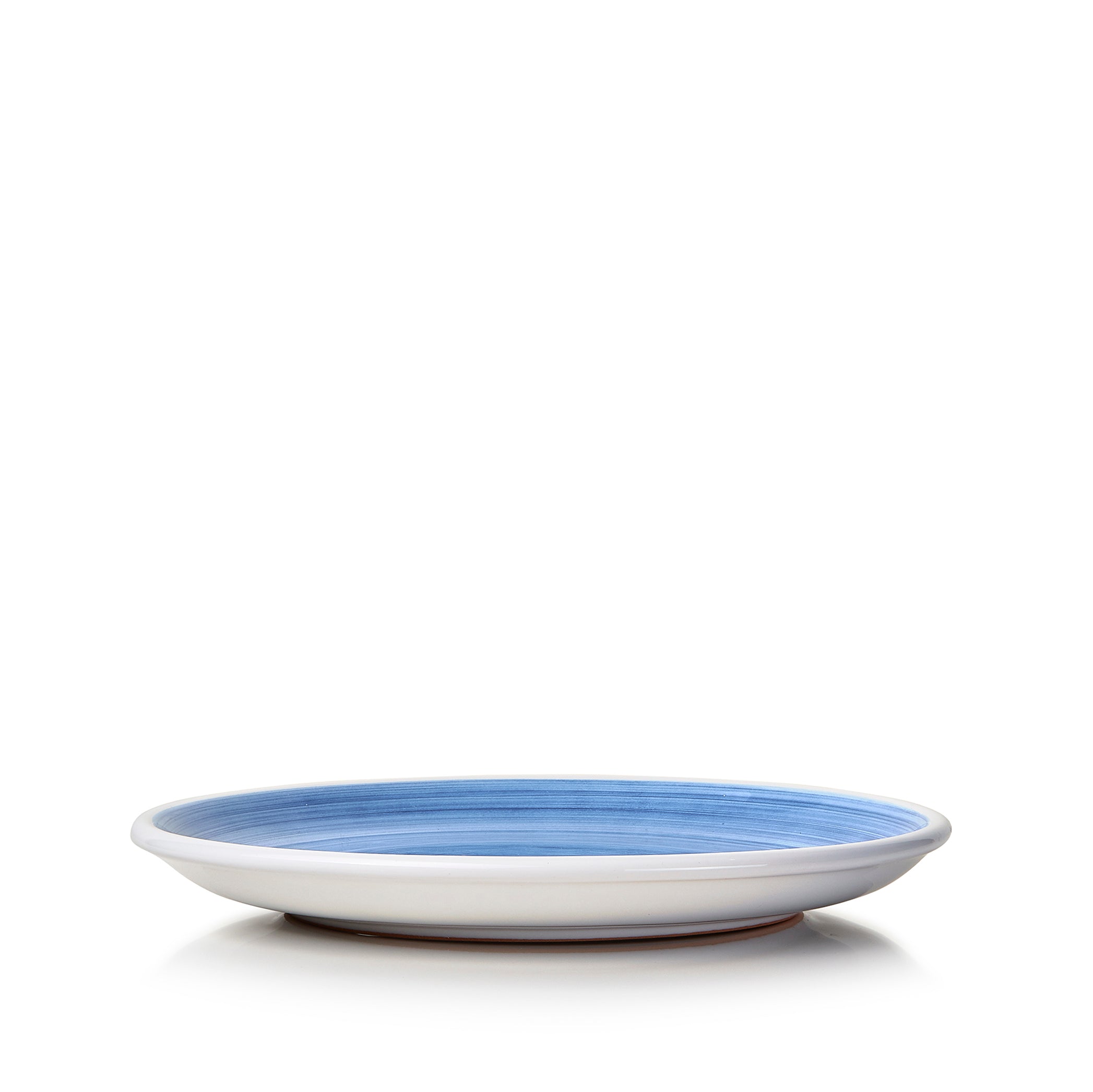 S&B 'Brushed' Ceramic Dinner Plate in Light Blue, 30cm
