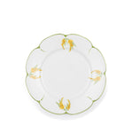 Mimosa Scalloped Hand-painted Porcelain Dinner Plate, 27cm