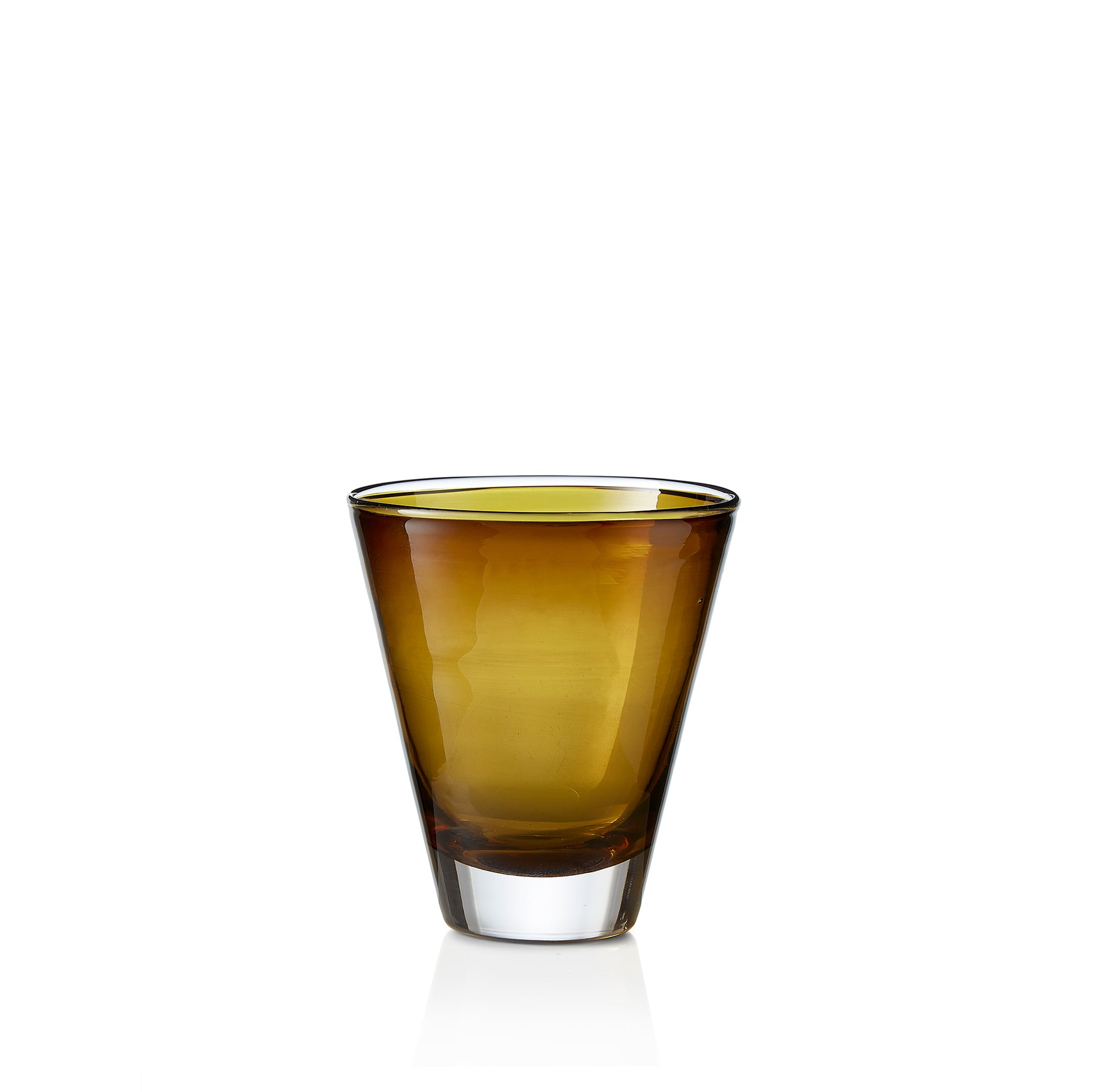 Handblown Glass 'Clair' Tumbler in Moss Green, 20cl