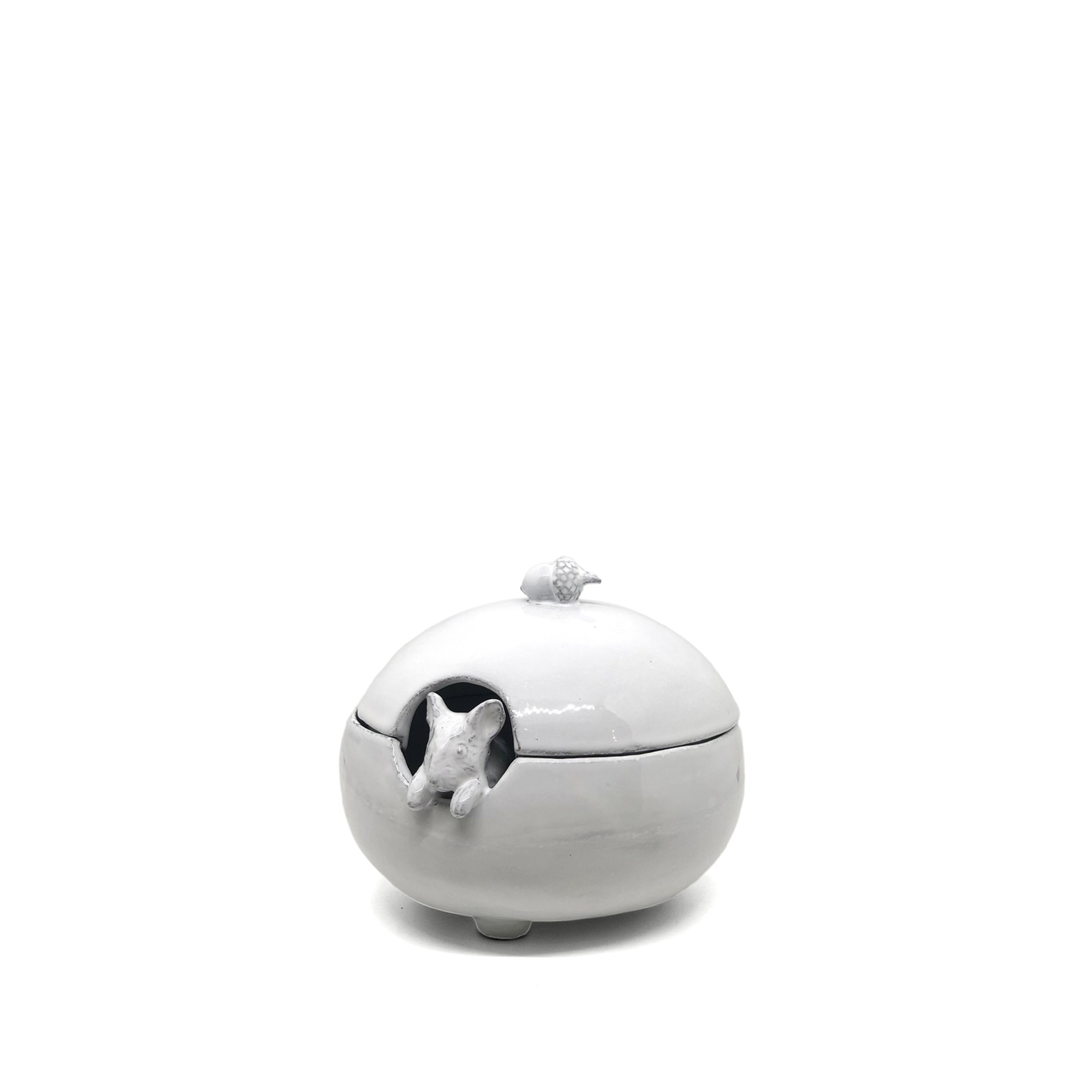 Serena Mouse Sugar Bowl by Astier de Villatte, 14cm