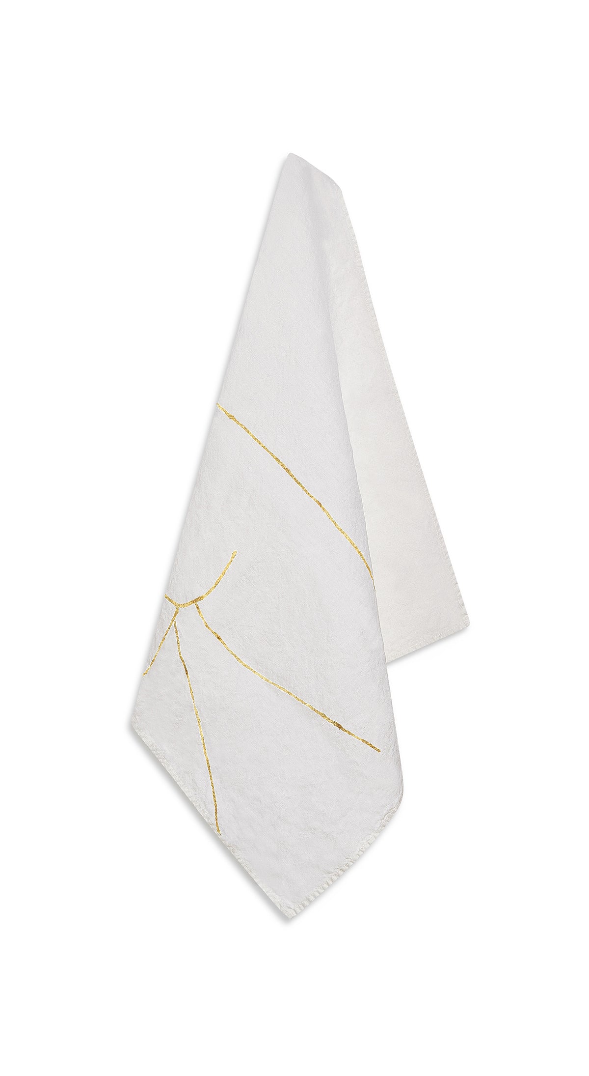 Nude Linen Napkin "Male" in Gold, 50x50cm