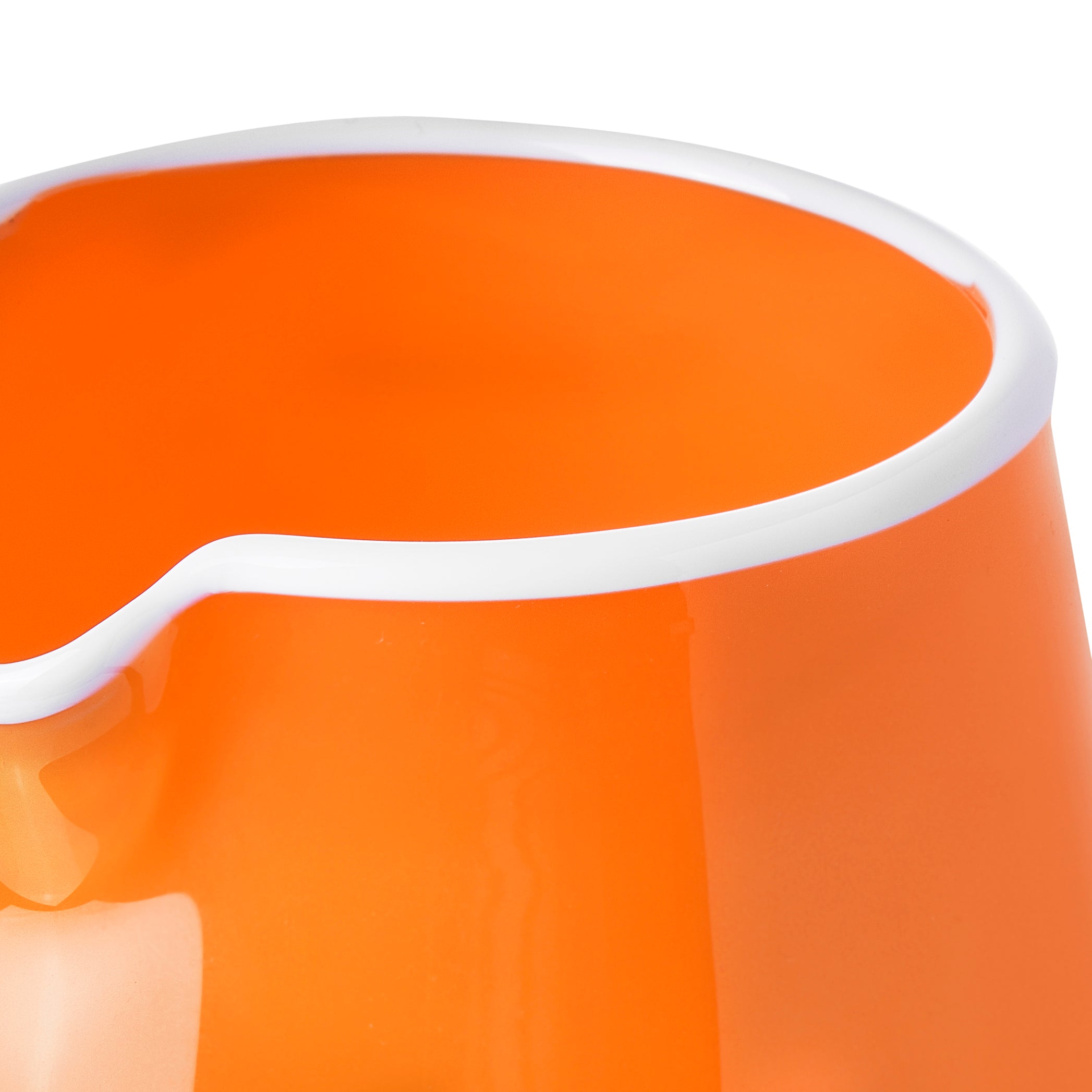 Handblown Glass Bumba Jug in Orange, 3lt