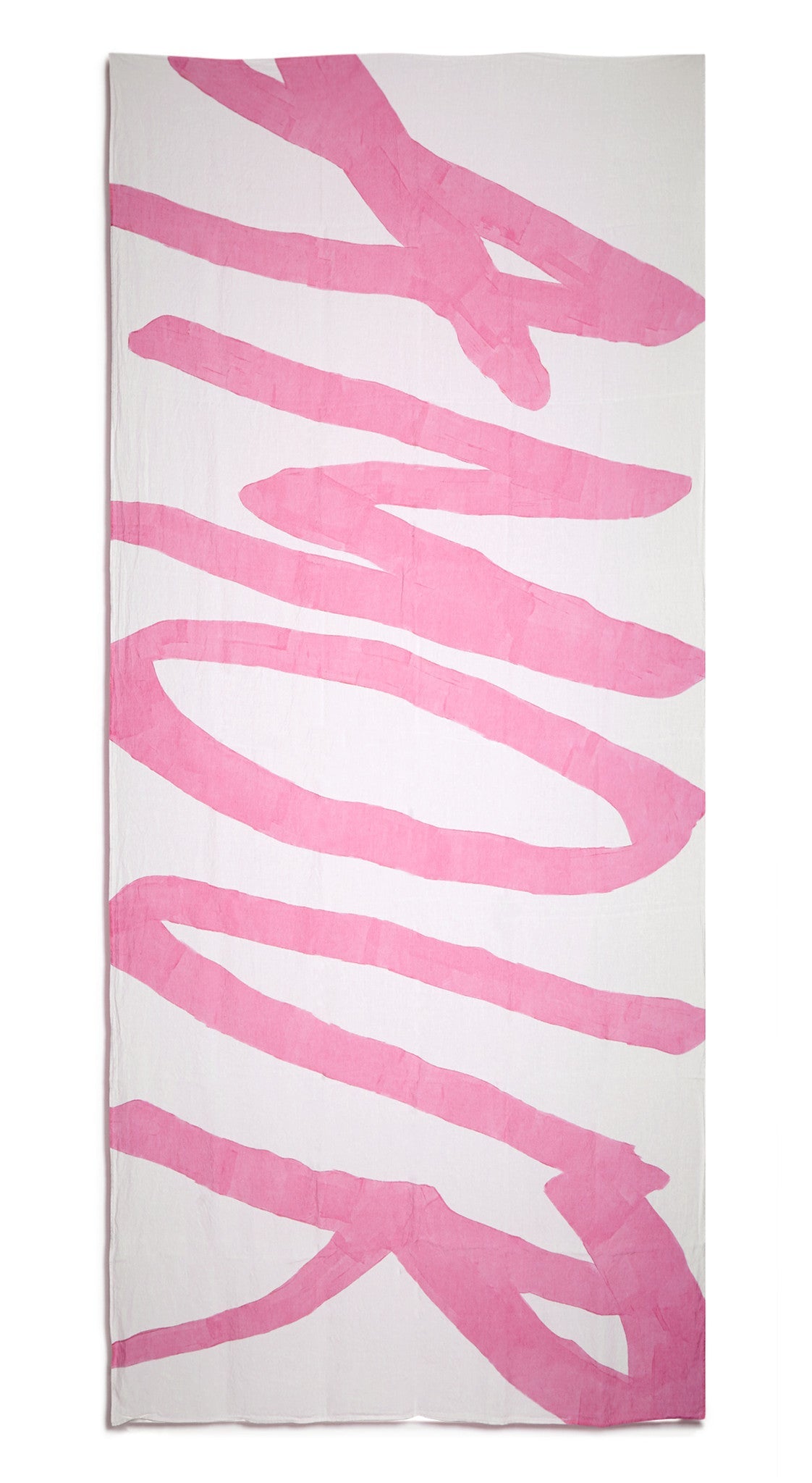 Bespoke Word Linen Tablecloth in Rose Pink