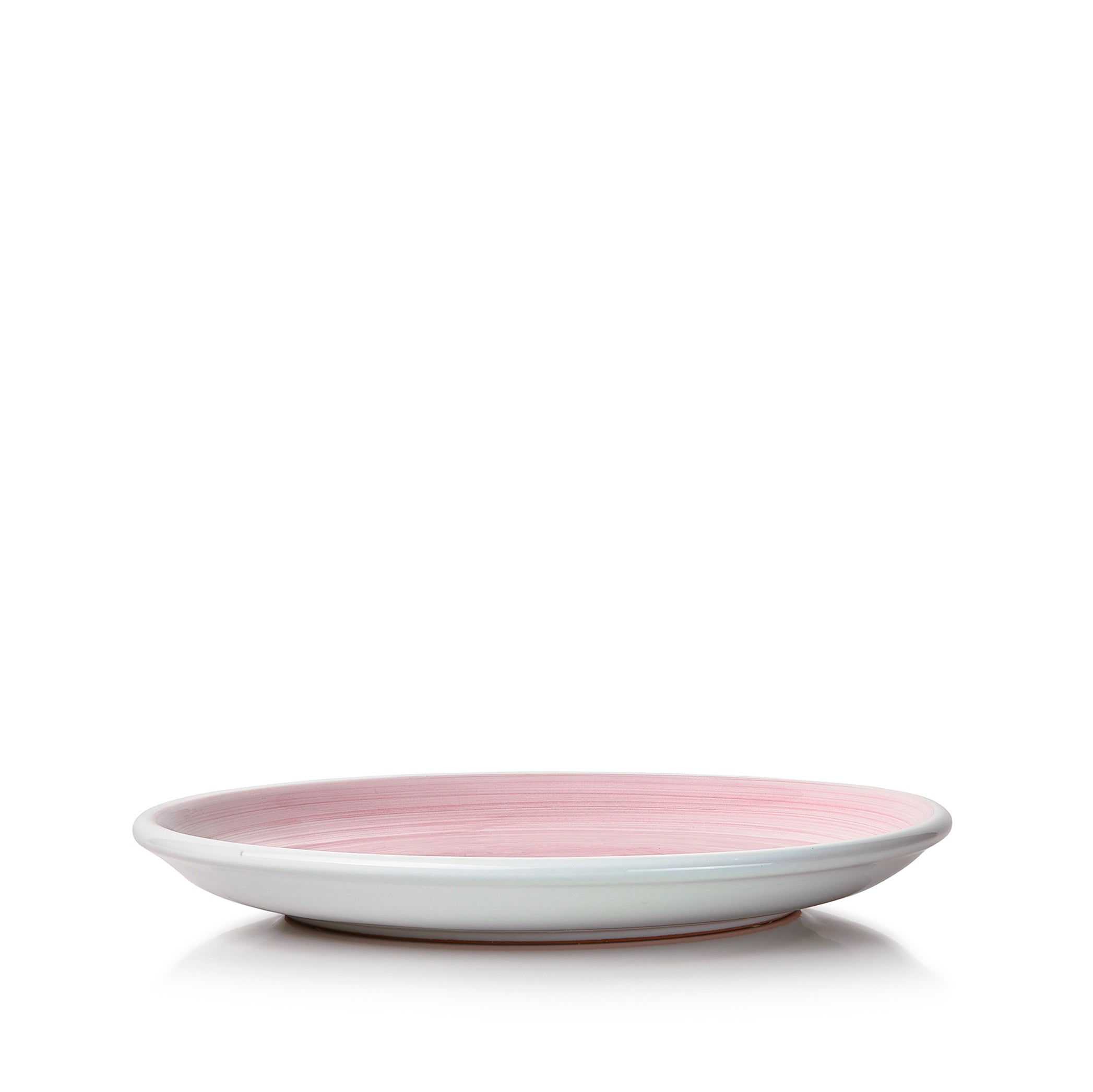 S&B 'Brushed' Ceramic Side Plate in Pastel Pink, 21cm