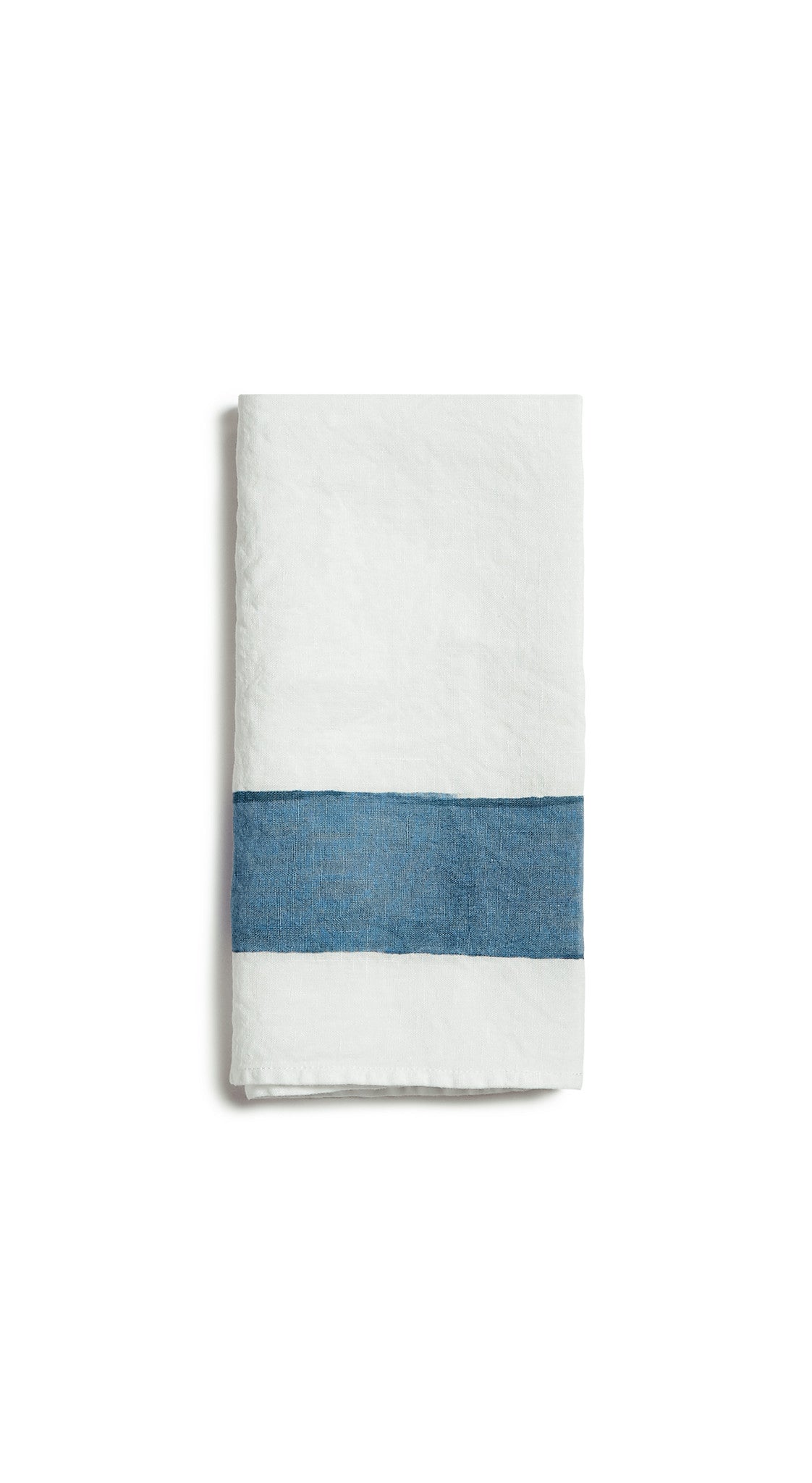 Cornice Linen Napkin in Powder Blue, 50x50cm