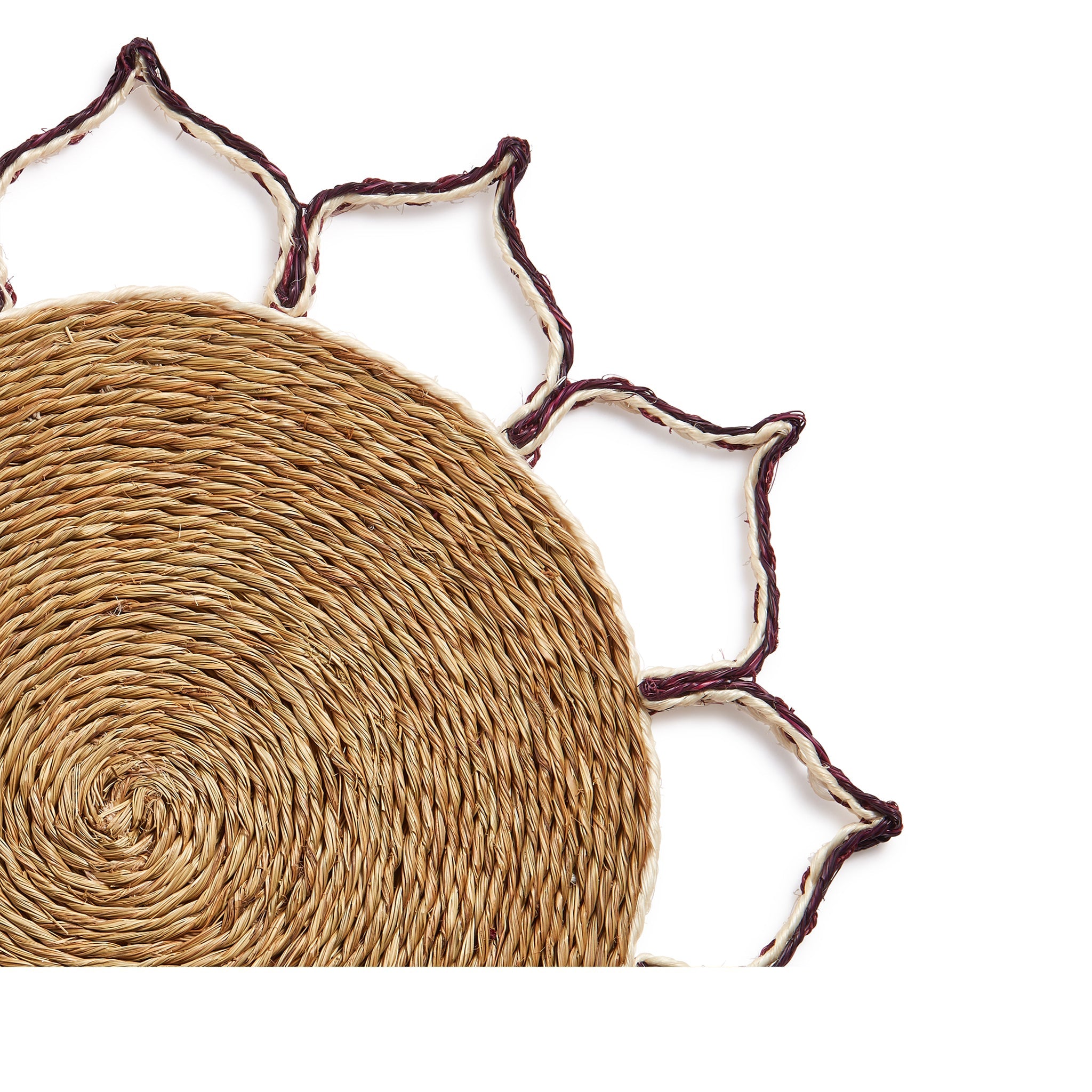 'Petal' Placemat in Grape Purple, 36cm