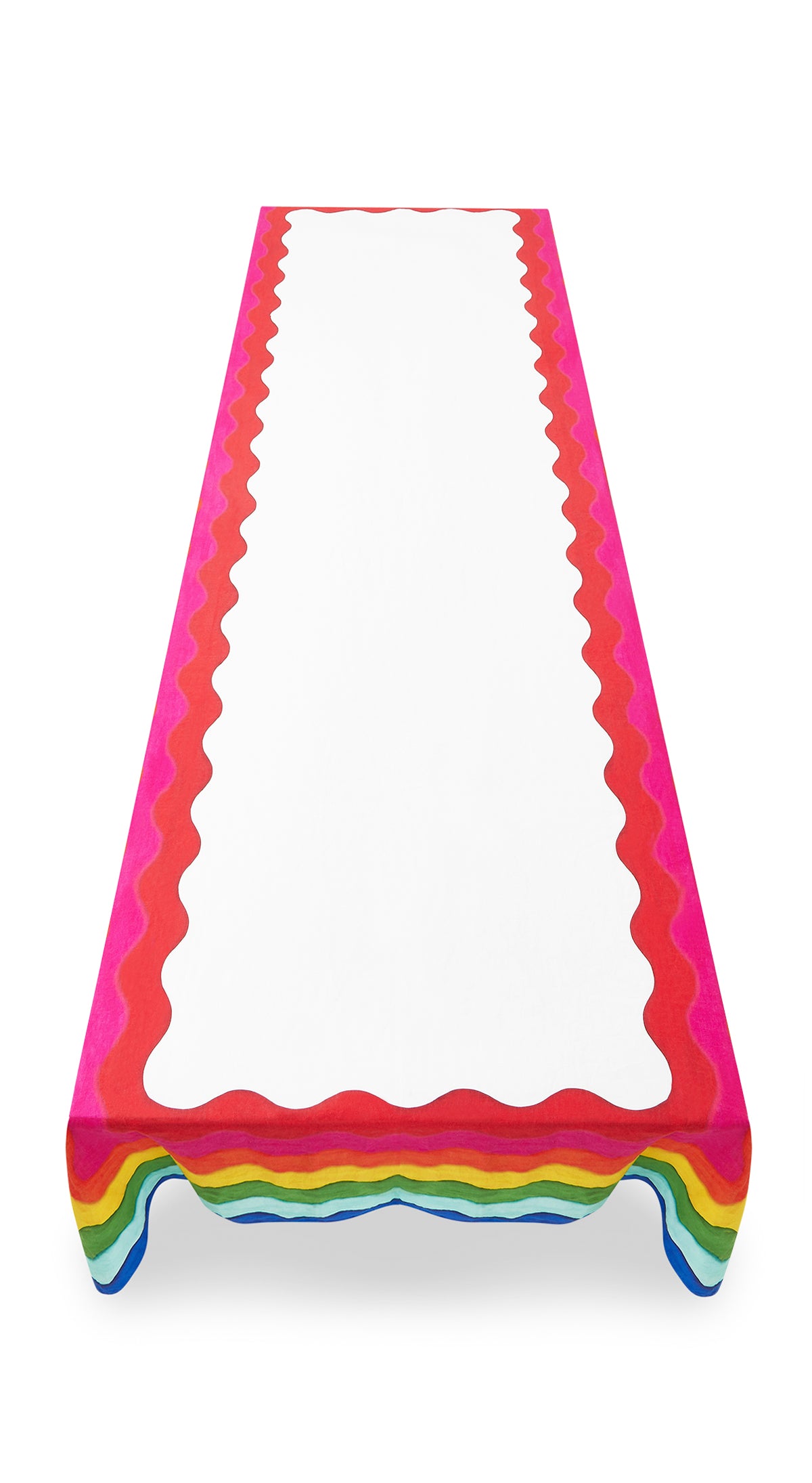 summer linen tablecloth on a table