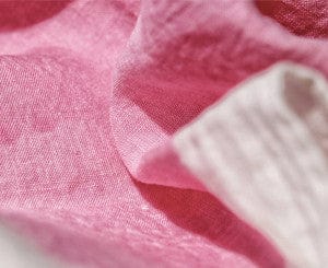 'Amour' Word Linen Tablecloth in Rose Pink