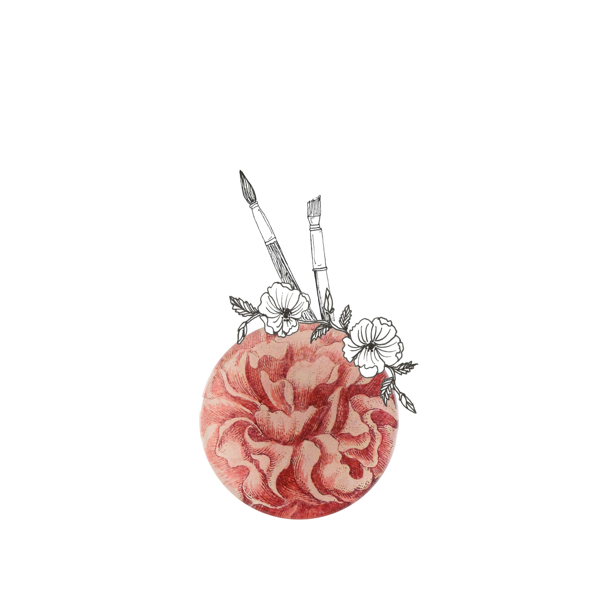 John Derian 'Rosea 693' Plate, 10cm