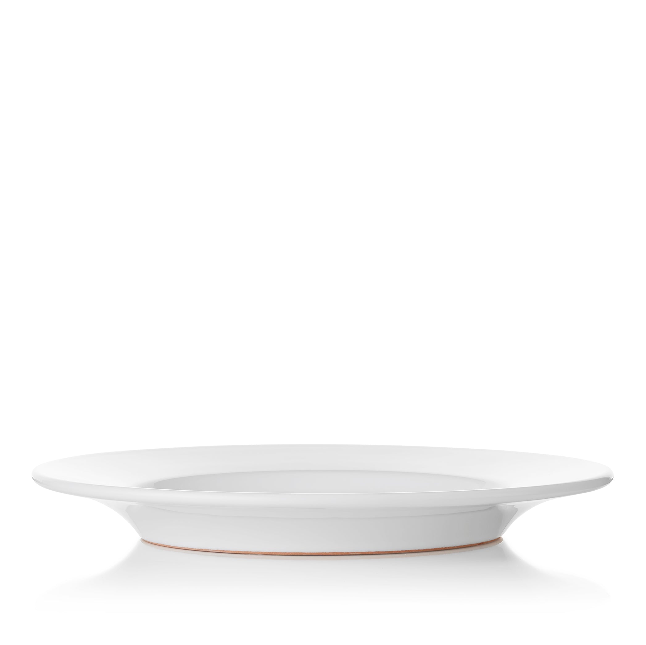 Summerill & Bishop Plain White Rimmed Ceramic Dinner Plate, 28.5cm