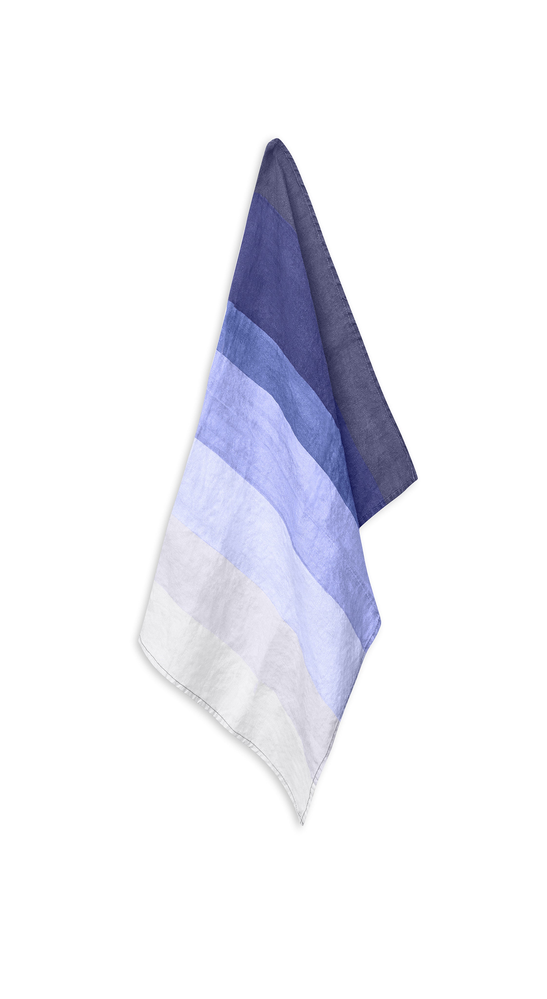 'Shades of Blue' Linen Napkin in Blue, 50x50cm