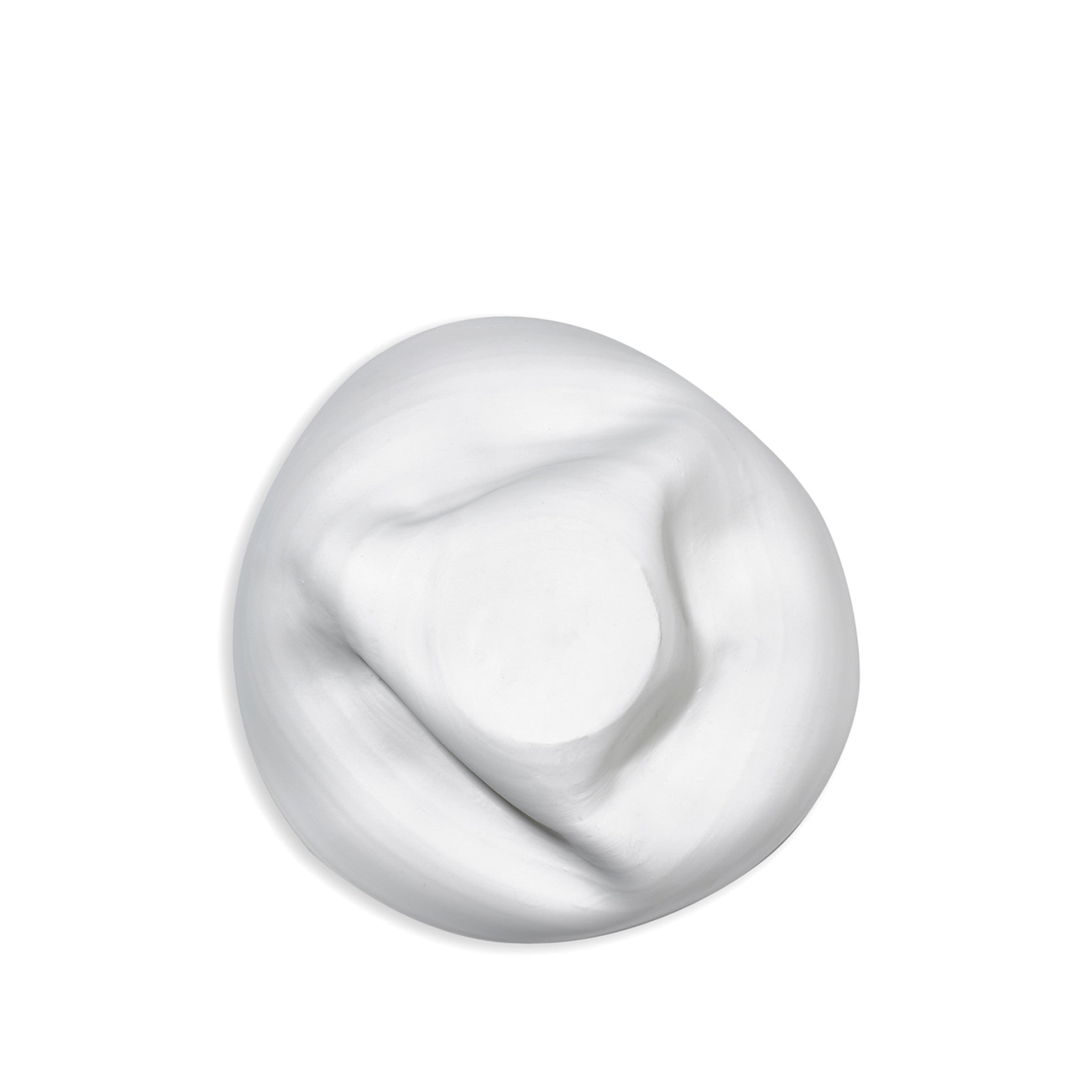 Porcelain Shell Bowl in Matte Silver, 18cm