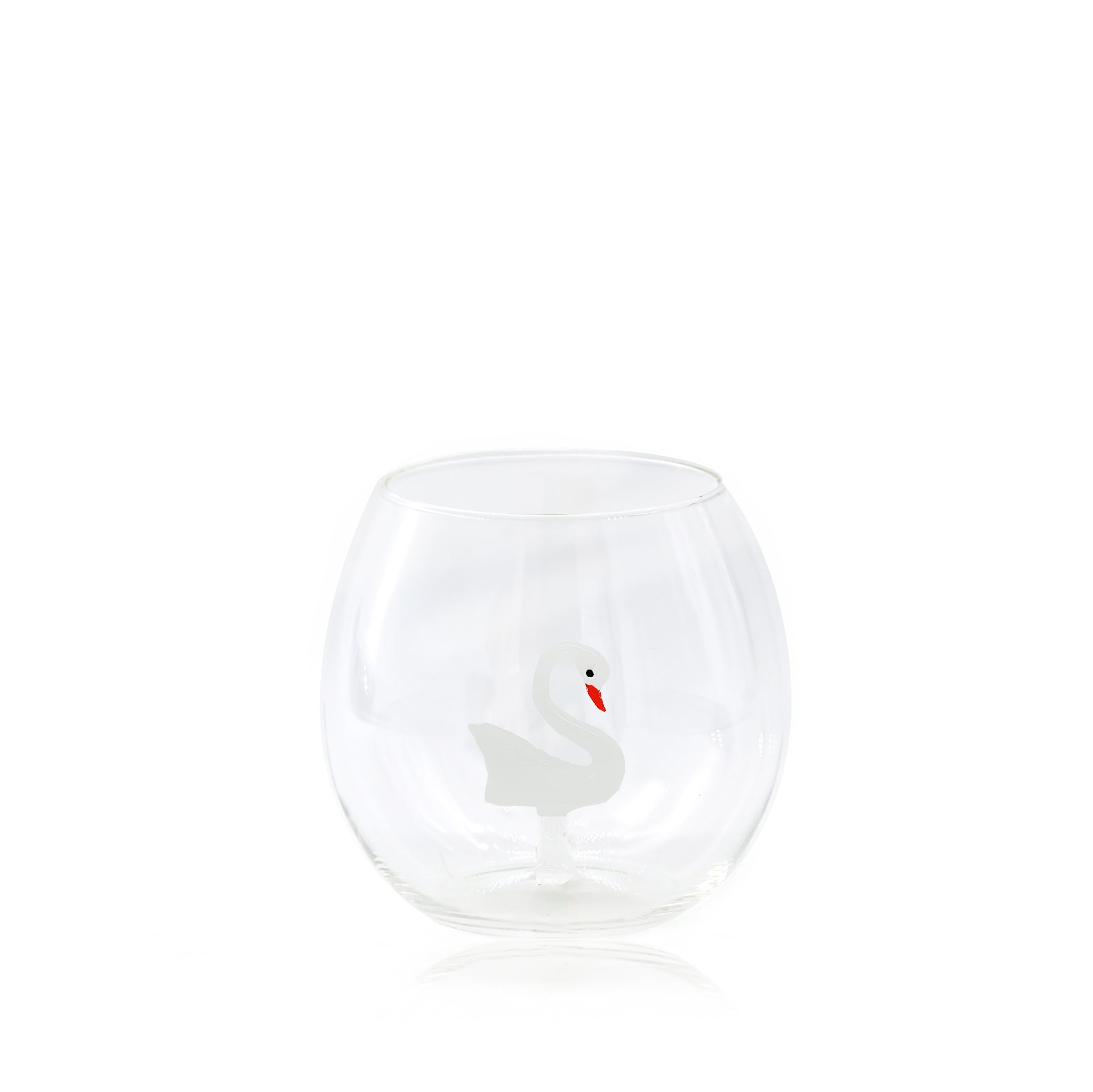 Handblown Murano Swan Glass