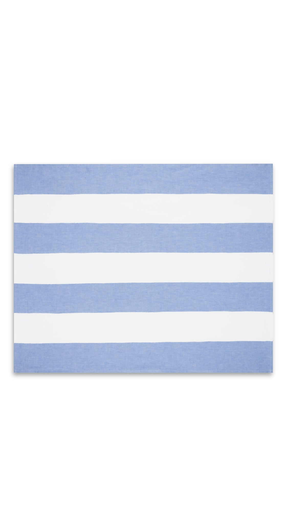 Fine Irish Linen Tea Towel in Blue and White Stripe, 58x73cm