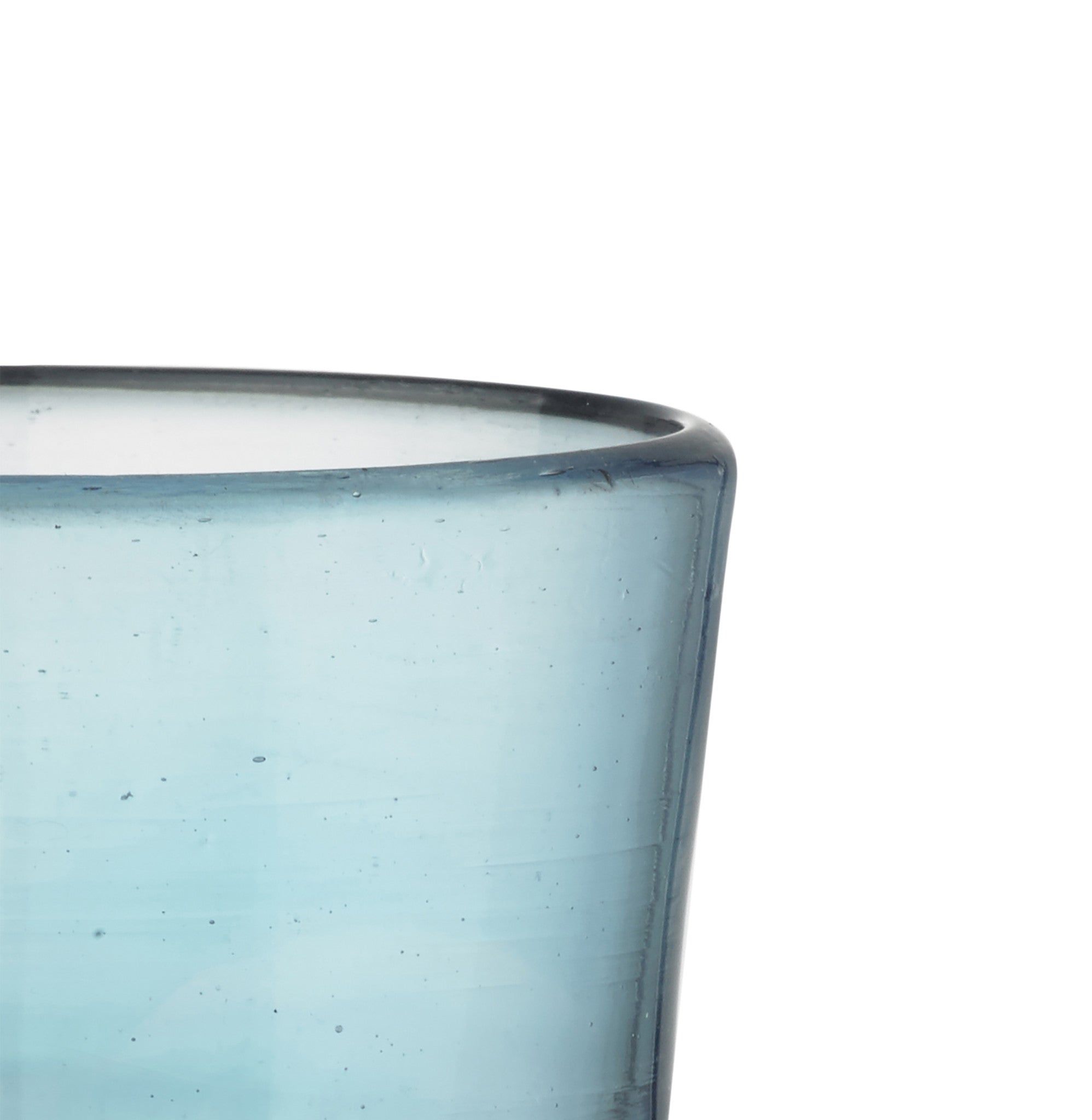Handblown Glass Votive in Turquoise Blue, 40ml